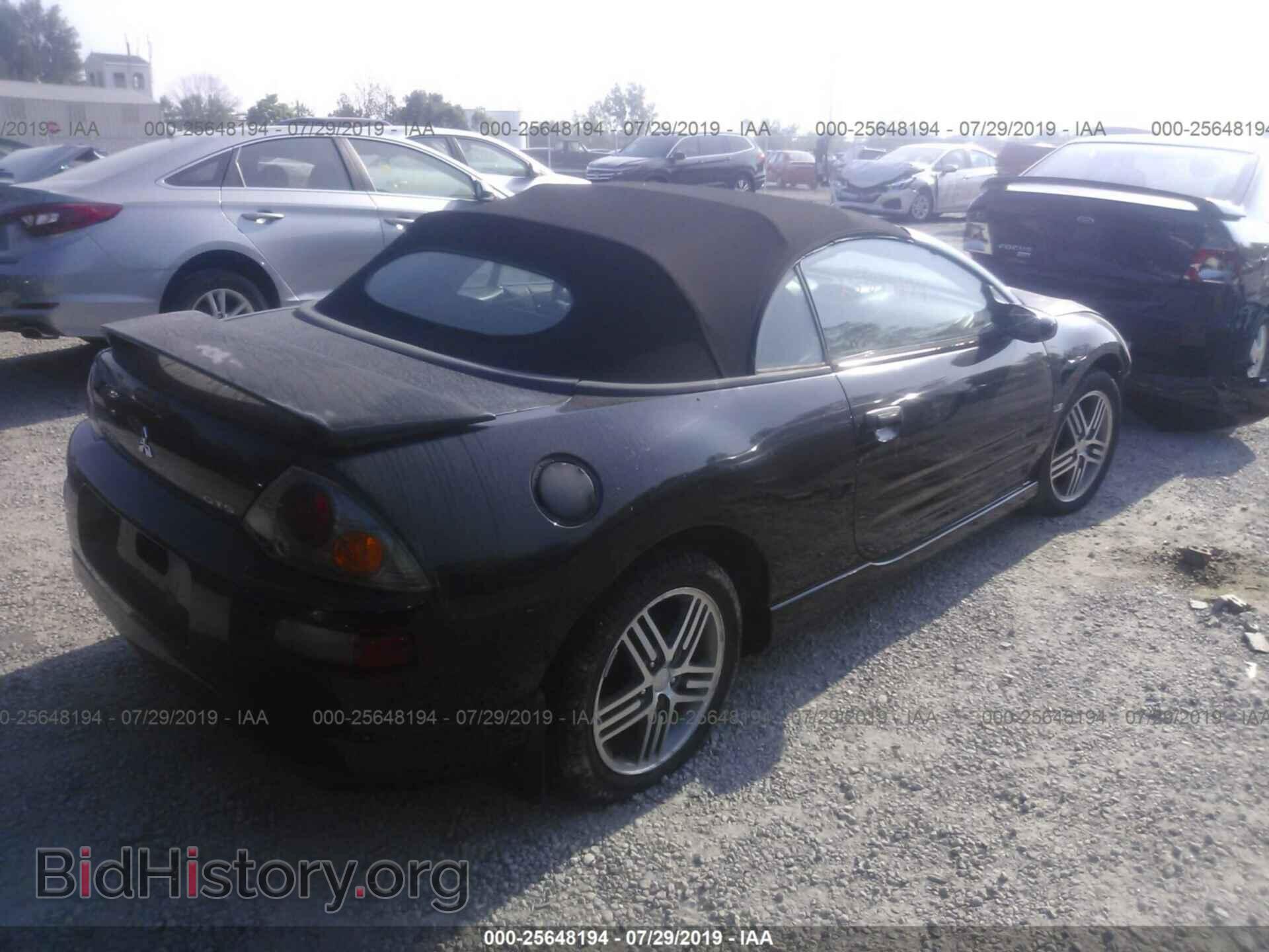2003 MITSUBISHI ECLIPSE - VIN: 4A3AE75H23E016668 - Фото 4
