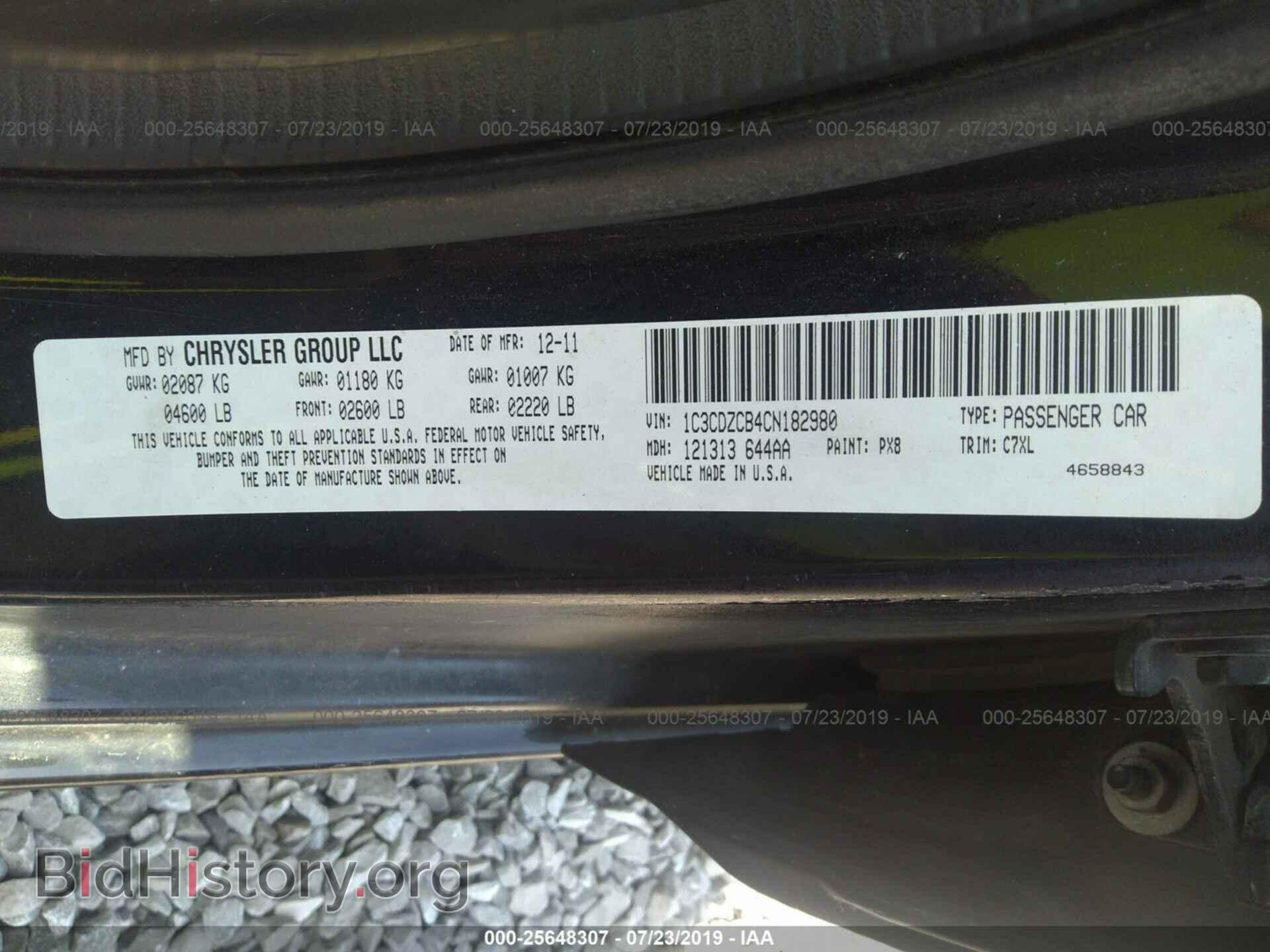 2012 DODGE AVENGER - VIN: 1C3CDZCB4CN182980 - Photo 9