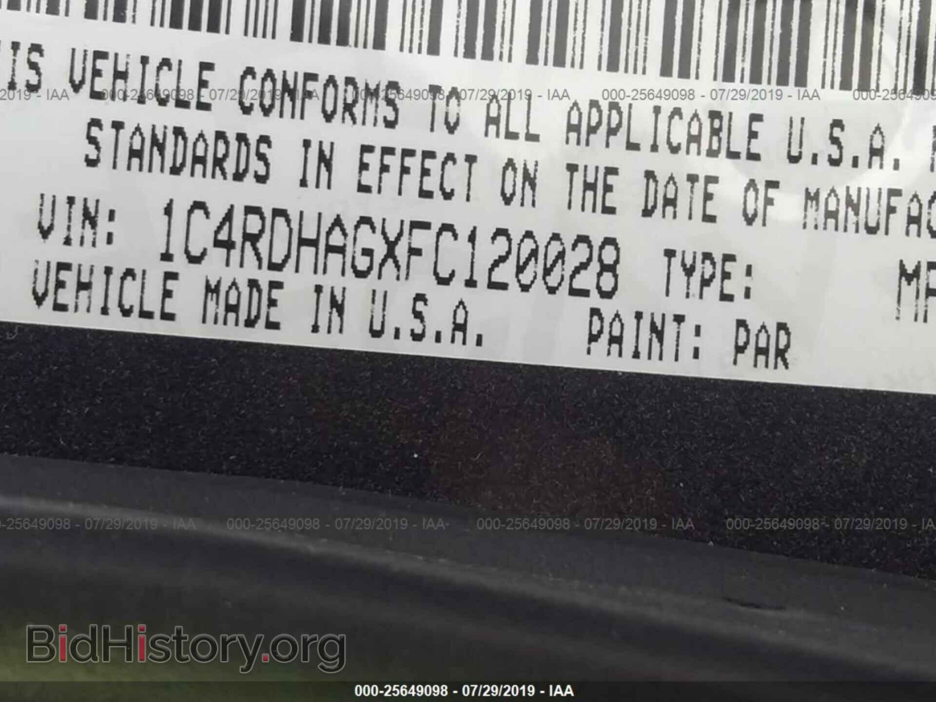 2015 DODGE DURANGO - VIN: 1C4RDHAGXFC120028 - Фото 9