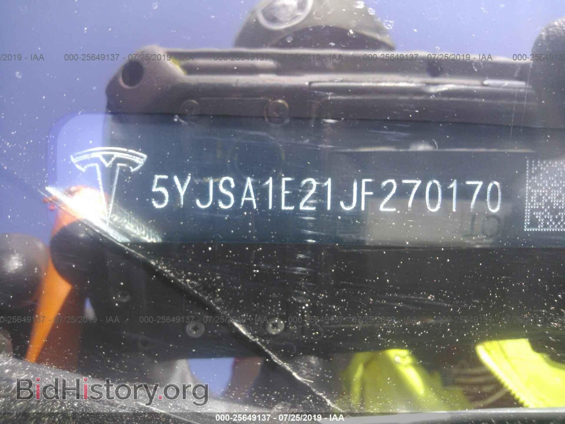2018 TESLA MODEL S - VIN: 5YJSA1E21JF270170 - Photo 9