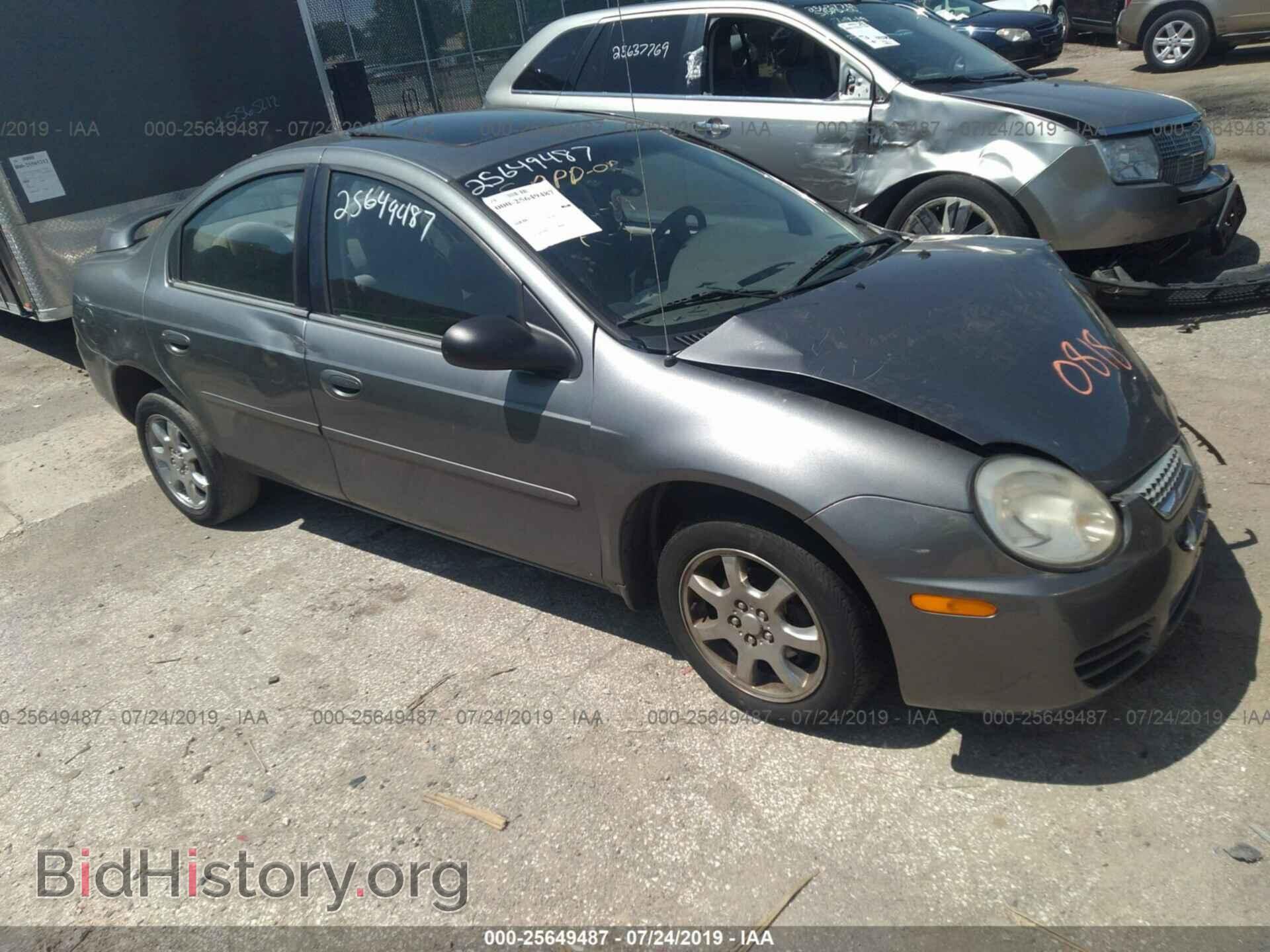 Photo 1B3ES56C55D250818 - DODGE NEON 2005