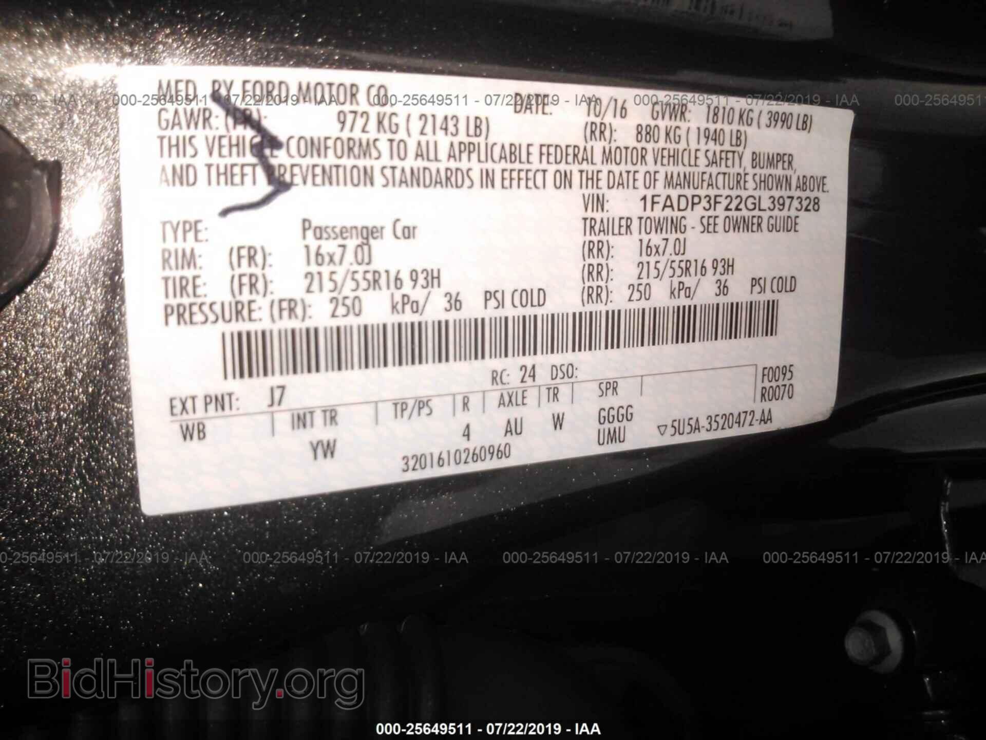 2016 FORD FOCUS - VIN: 1FADP3F22GL397328 - Photo 9
