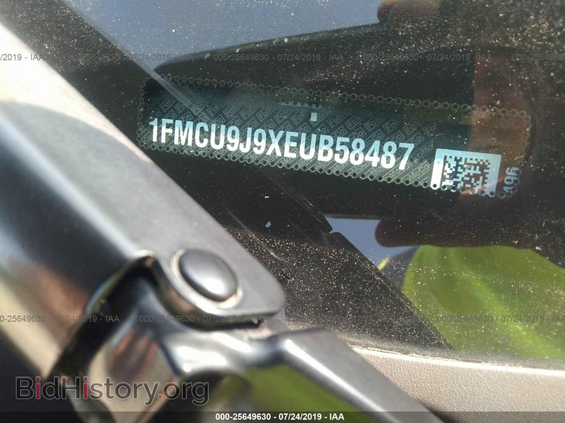 2014 FORD ESCAPE - VIN: 1FMCU9J9XEUB58487 - Фото 9