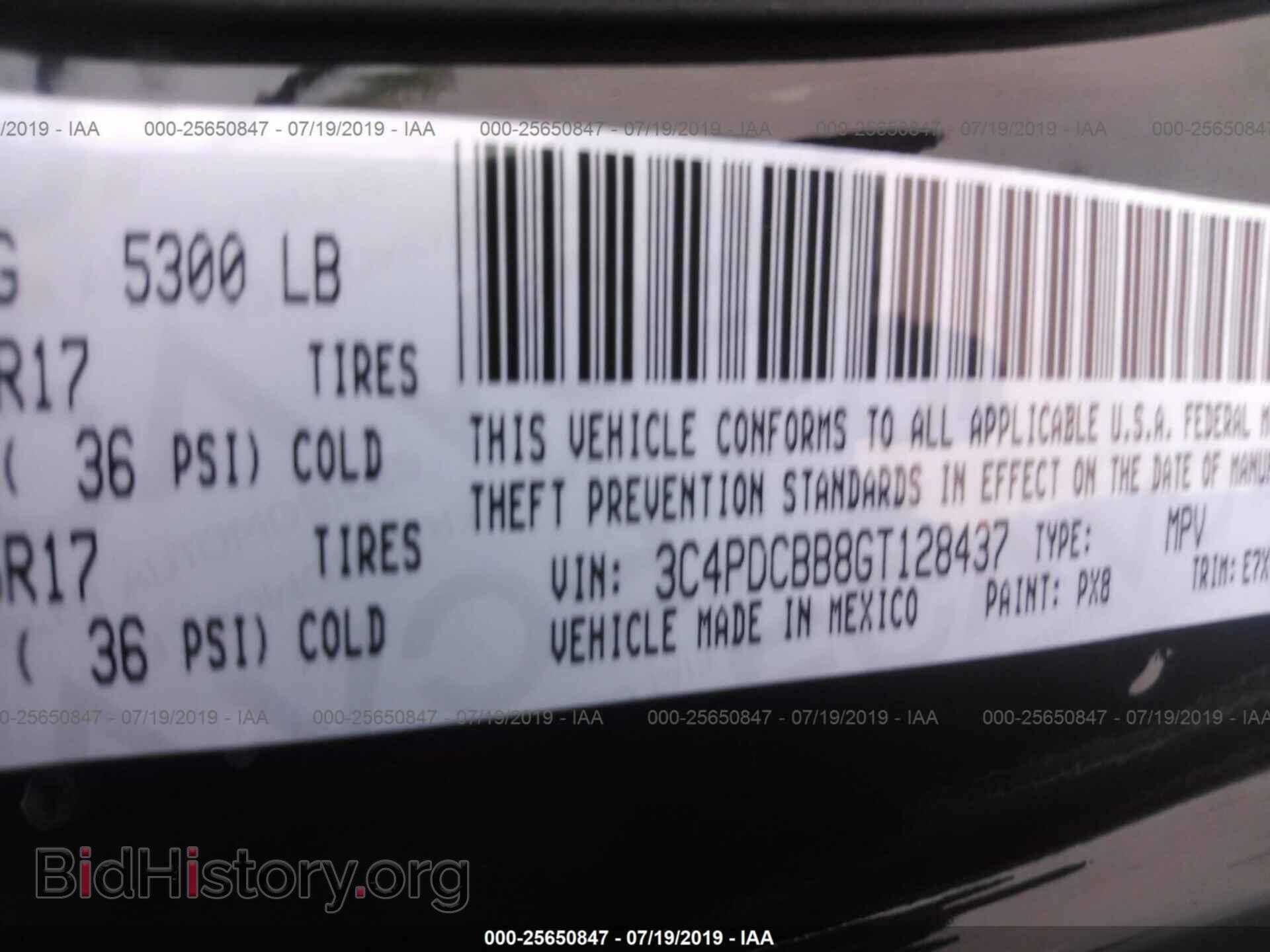2016 DODGE JOURNEY - VIN: 3C4PDCBB8GT128437 - Photo 9