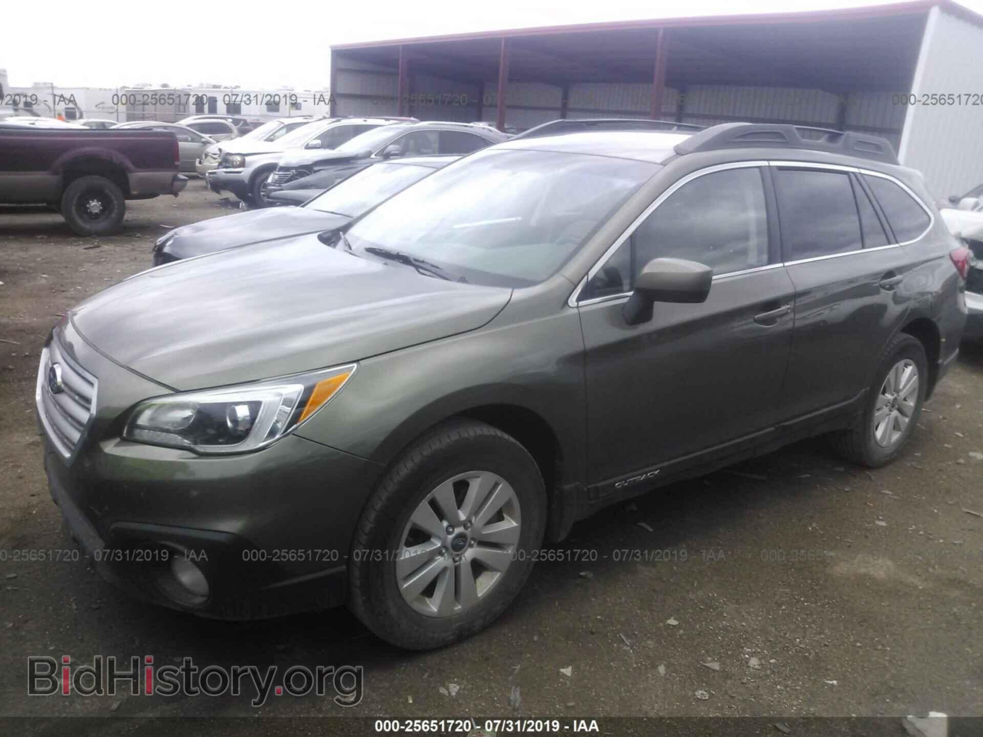 2015 SUBARU OUTBACK - VIN: 4S4BSBCC5F3228504 - Фото 2