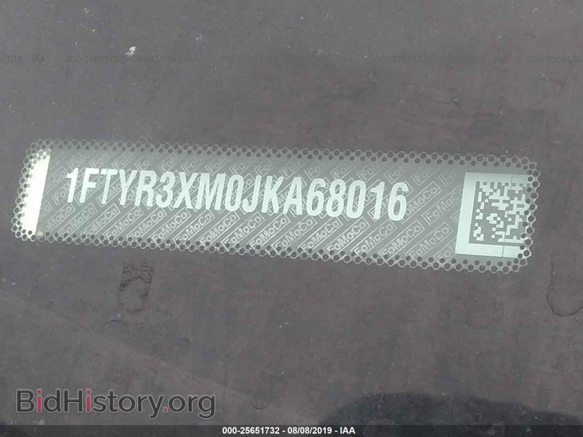 2018 FORD TRANSIT - VIN: 1FTYR3XM0JKA68016 - Фото 9
