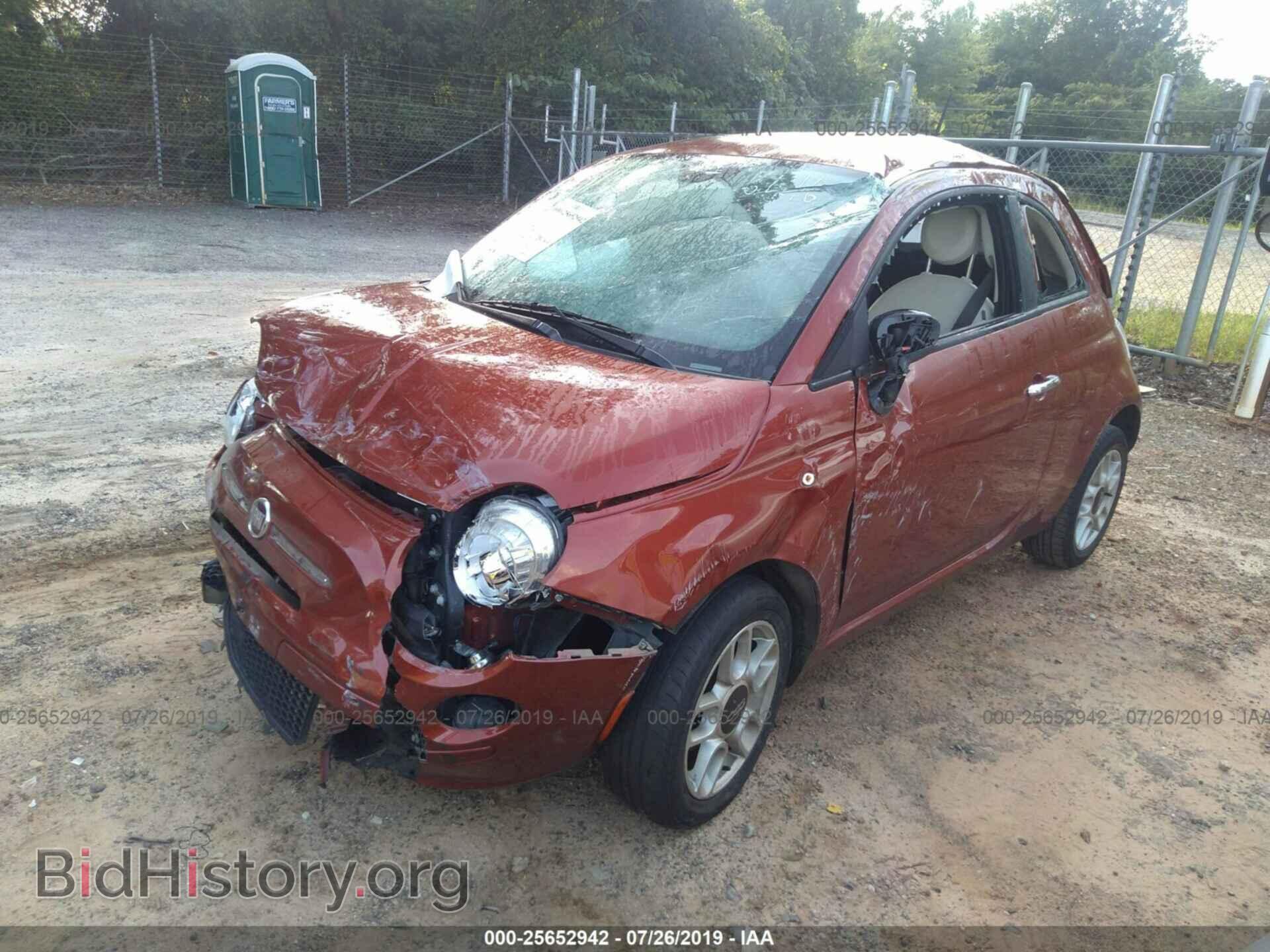 2013 FIAT 500 - VIN: 3C3CFFAR5DT686416 - Фото 2