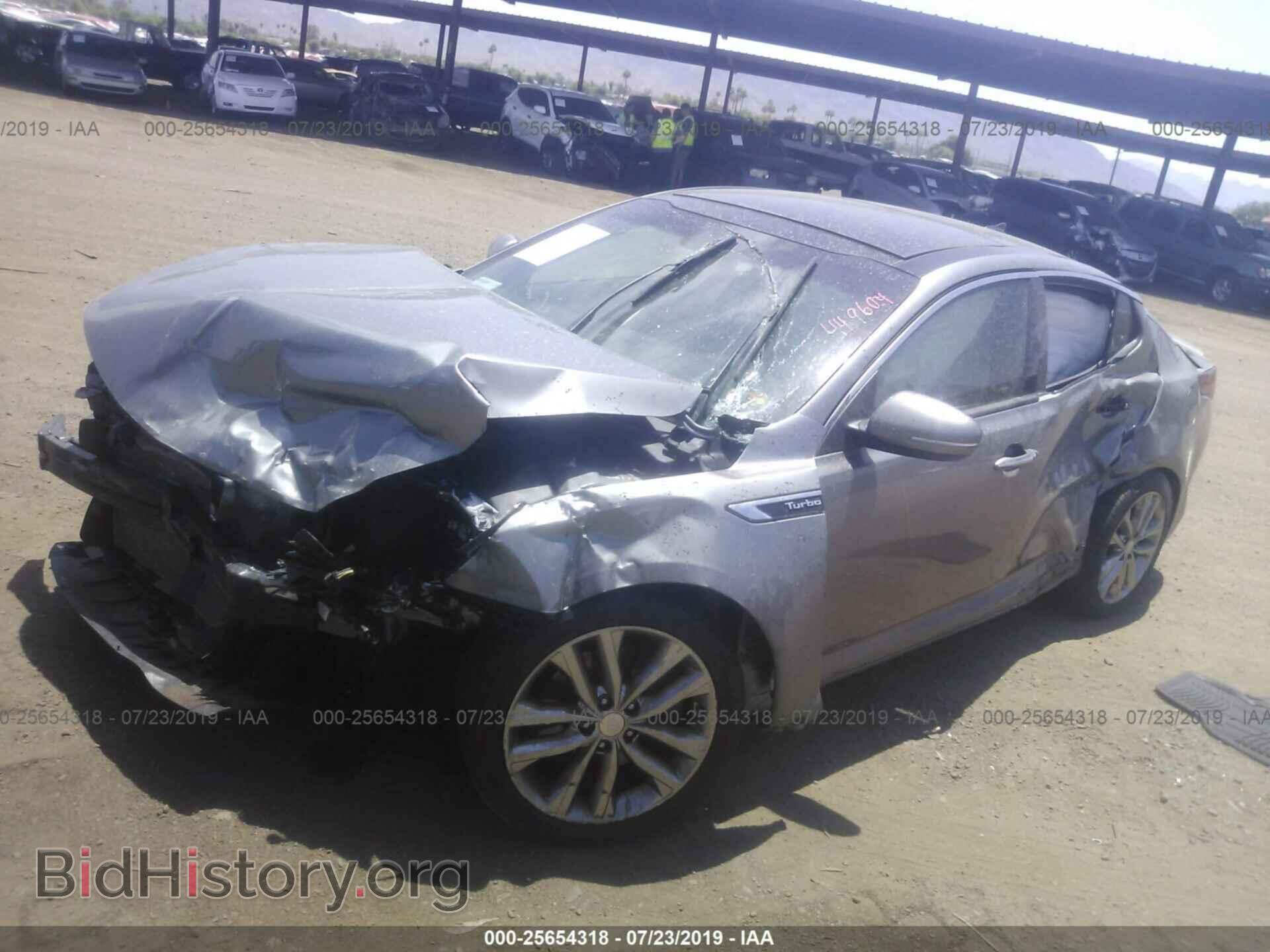2015 KIA OPTIMA - VIN: 5XXGR4A69FG449604 - Фото 2