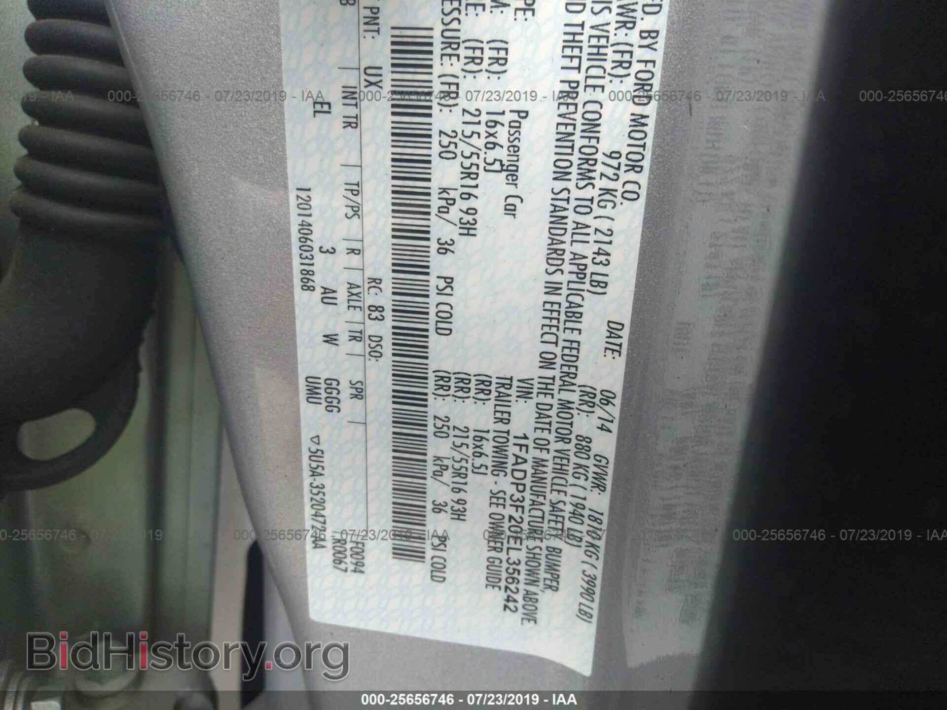 2014 FORD FOCUS - VIN: 1FADP3F20EL356242 - Photo 9