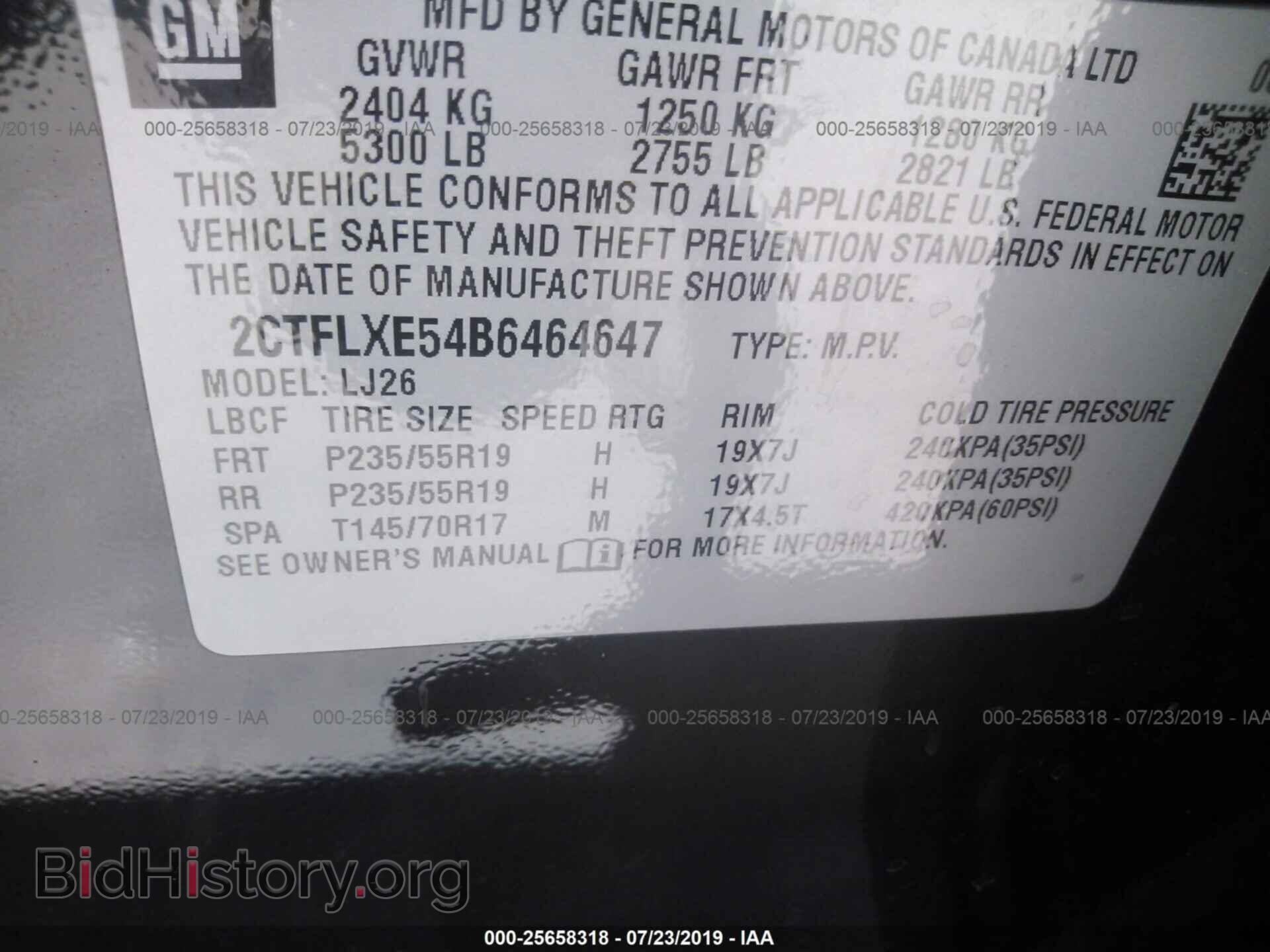 2011 GMC TERRAIN - VIN: 2CTFLXE54B6464647 - Фото 9