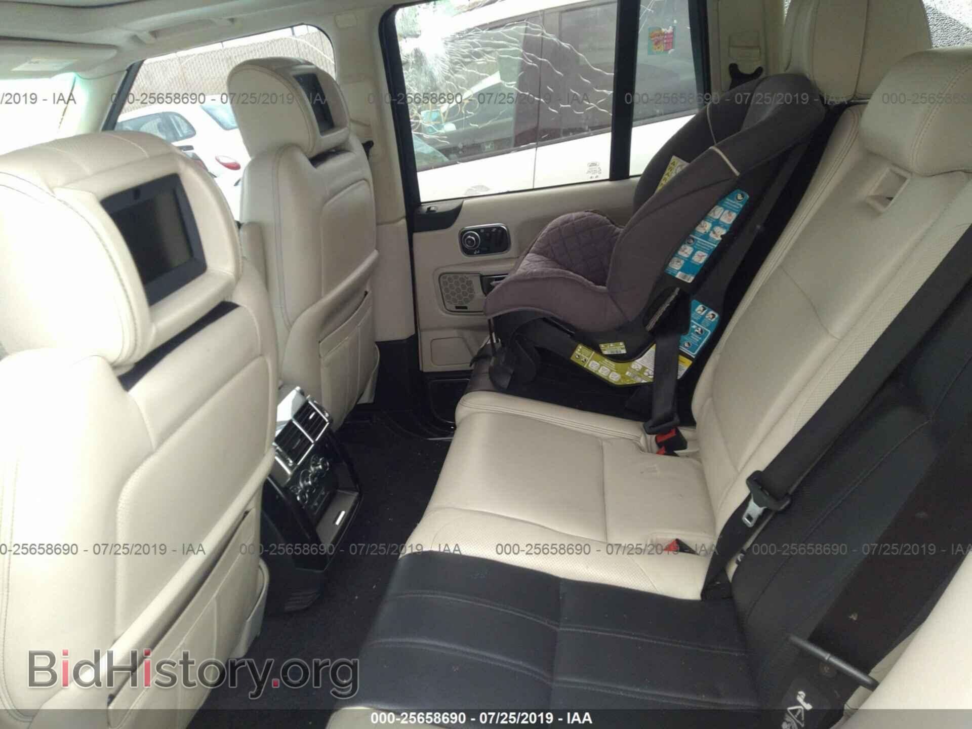 2012 LAND ROVER RANGE ROVER - VIN: SALMP1E48CA372675 - Фото 8