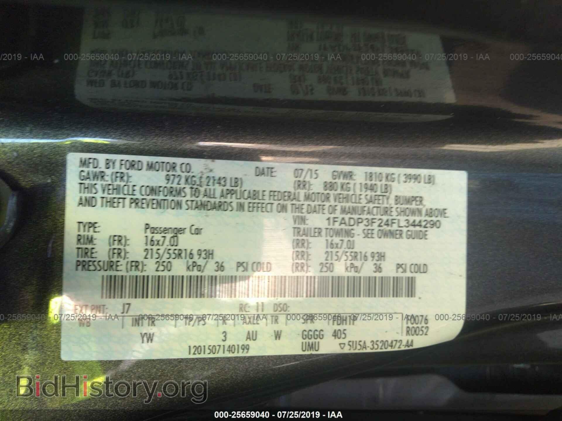 2015 FORD FOCUS - VIN: 1FADP3F24FL344290 - Photo 9
