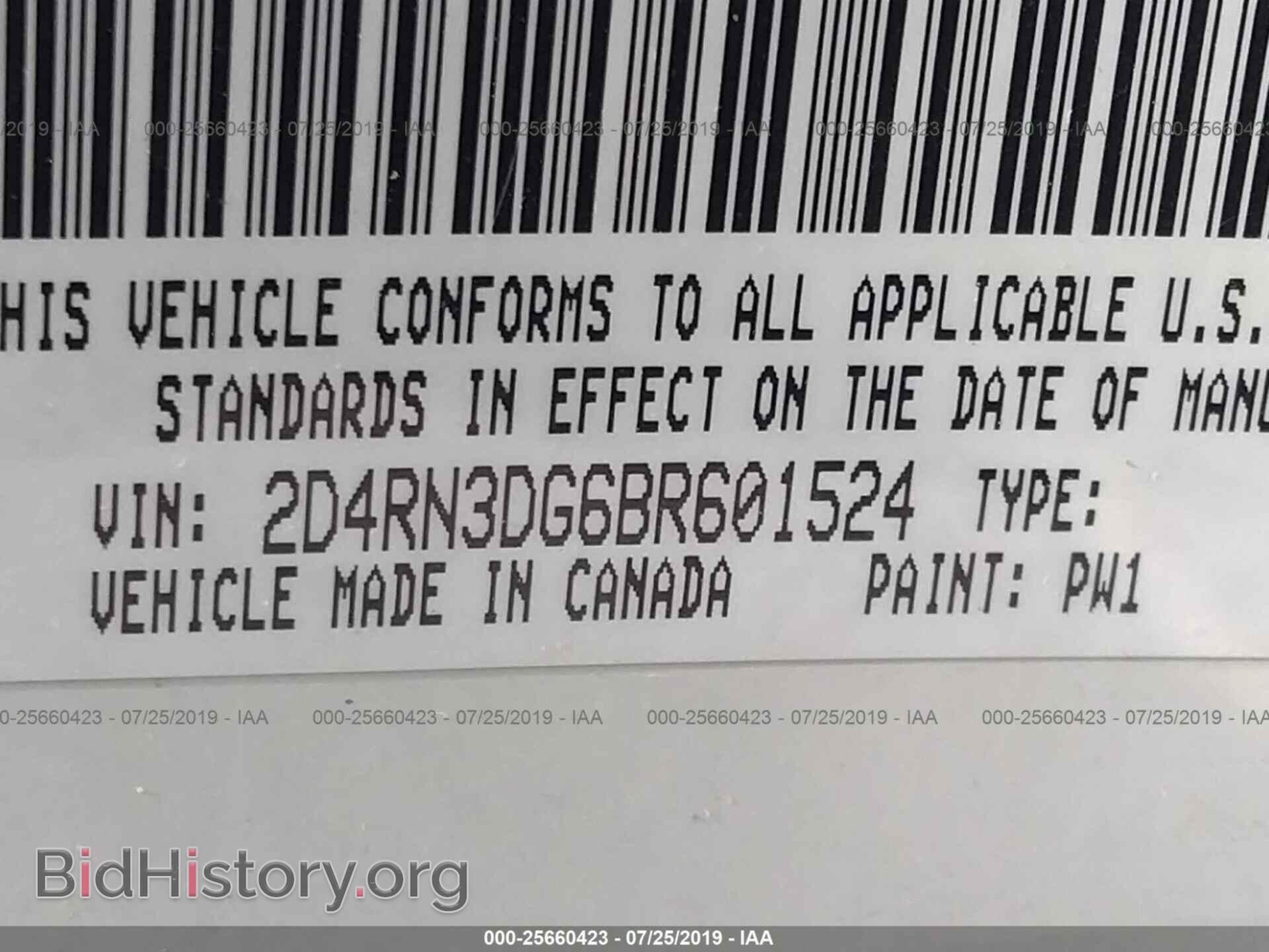 2011 DODGE GRAND CARAVAN - VIN: 2D4RN3DG6BR601524 - Фото 9