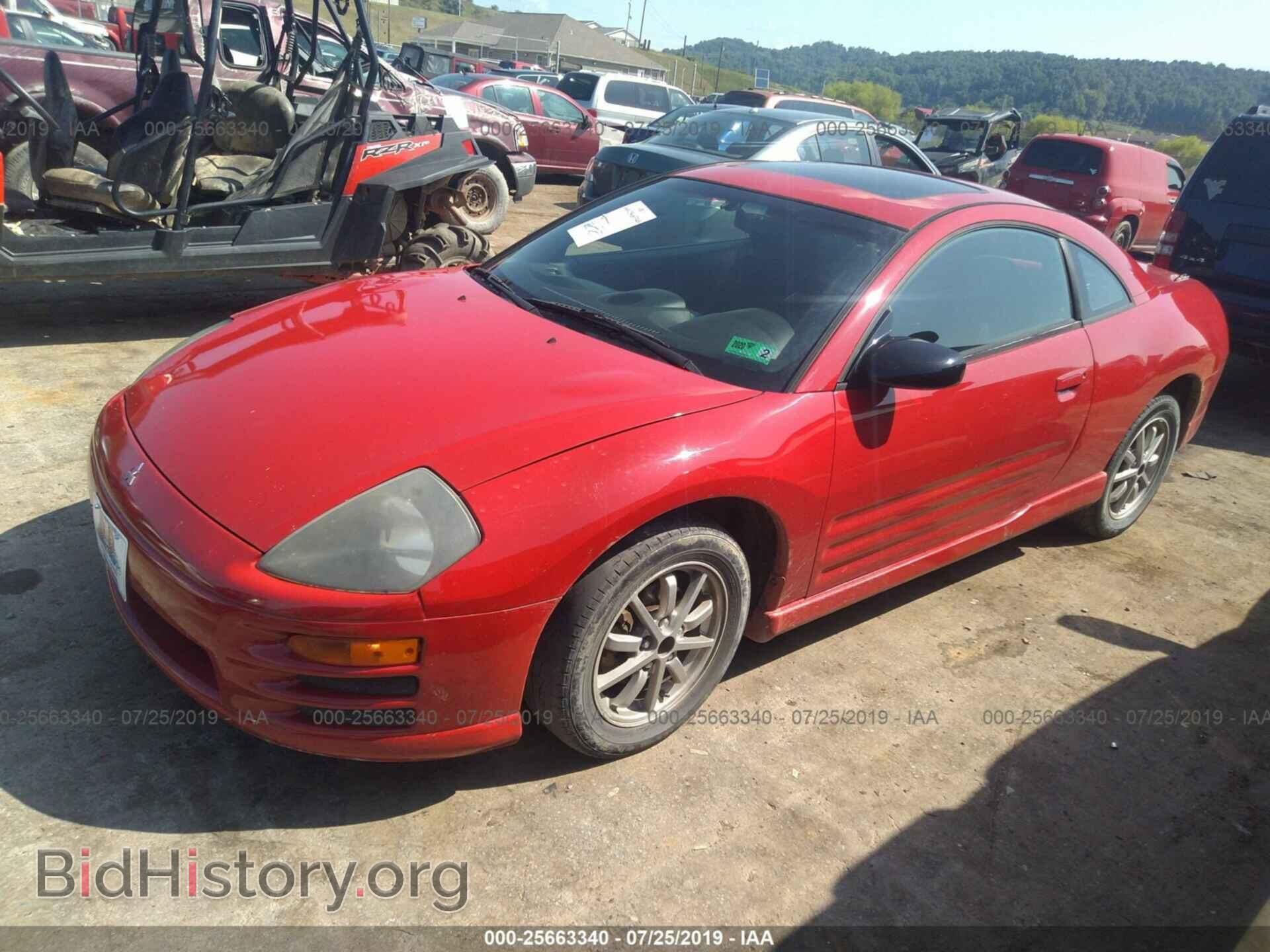 2001 MITSUBISHI ECLIPSE - VIN: 4A3AC84H21E025347 - Фото 2