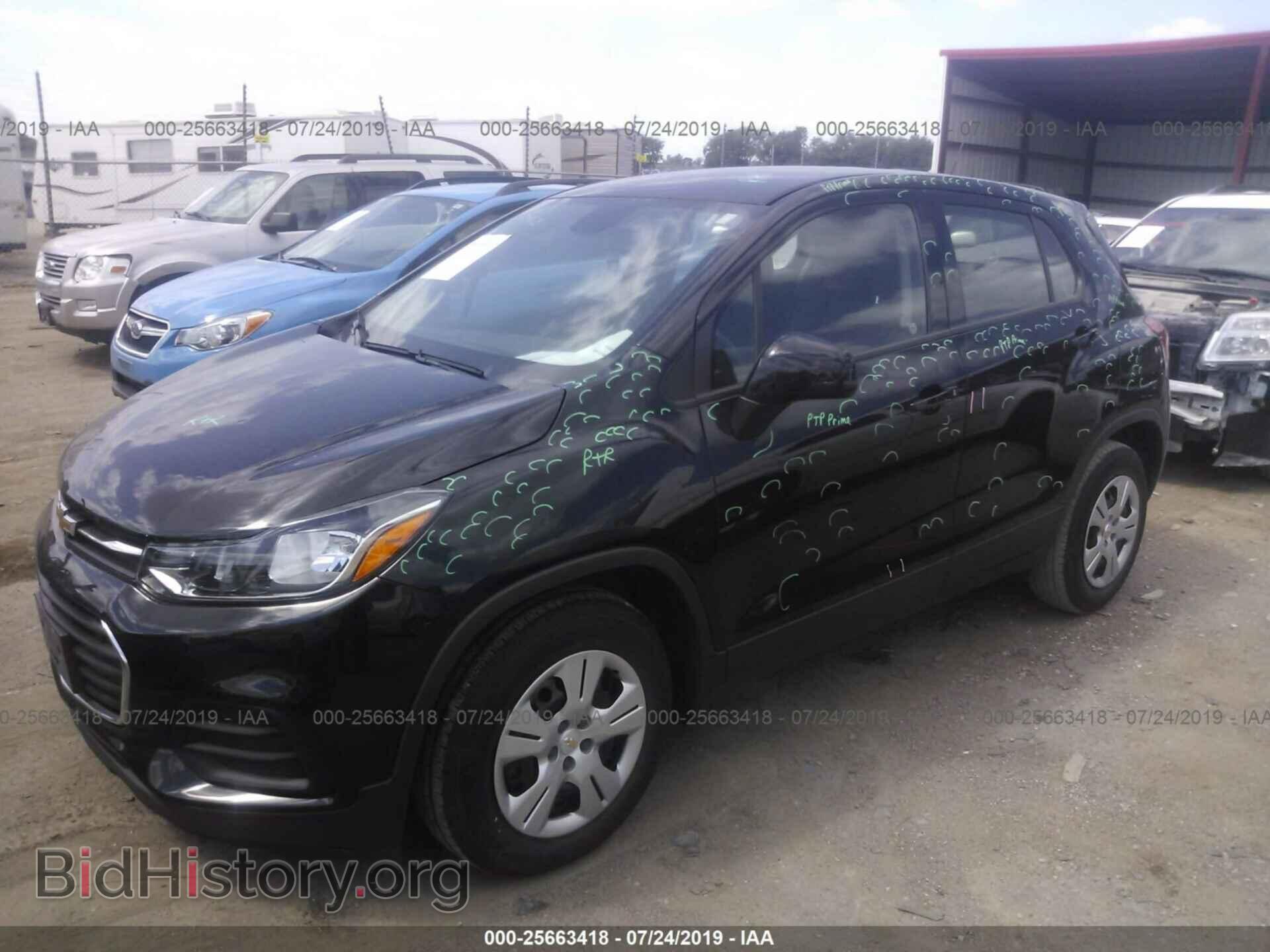 2017 CHEVROLET TRAX - VIN: 3GNCJKSB3HL274450 - Photo 2