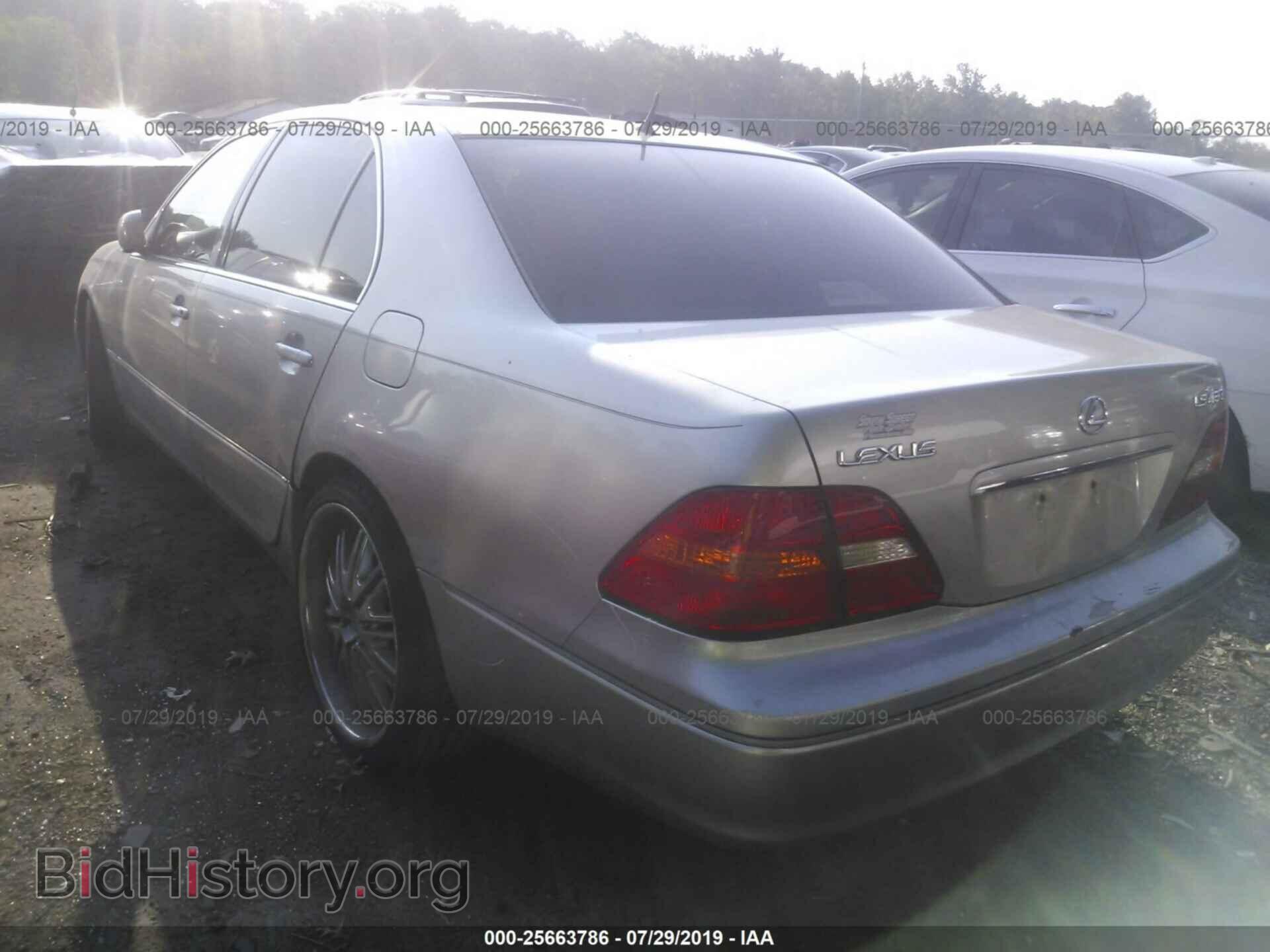 2002 LEXUS LS - VIN: JTHBN30F920091285 - Фото 3