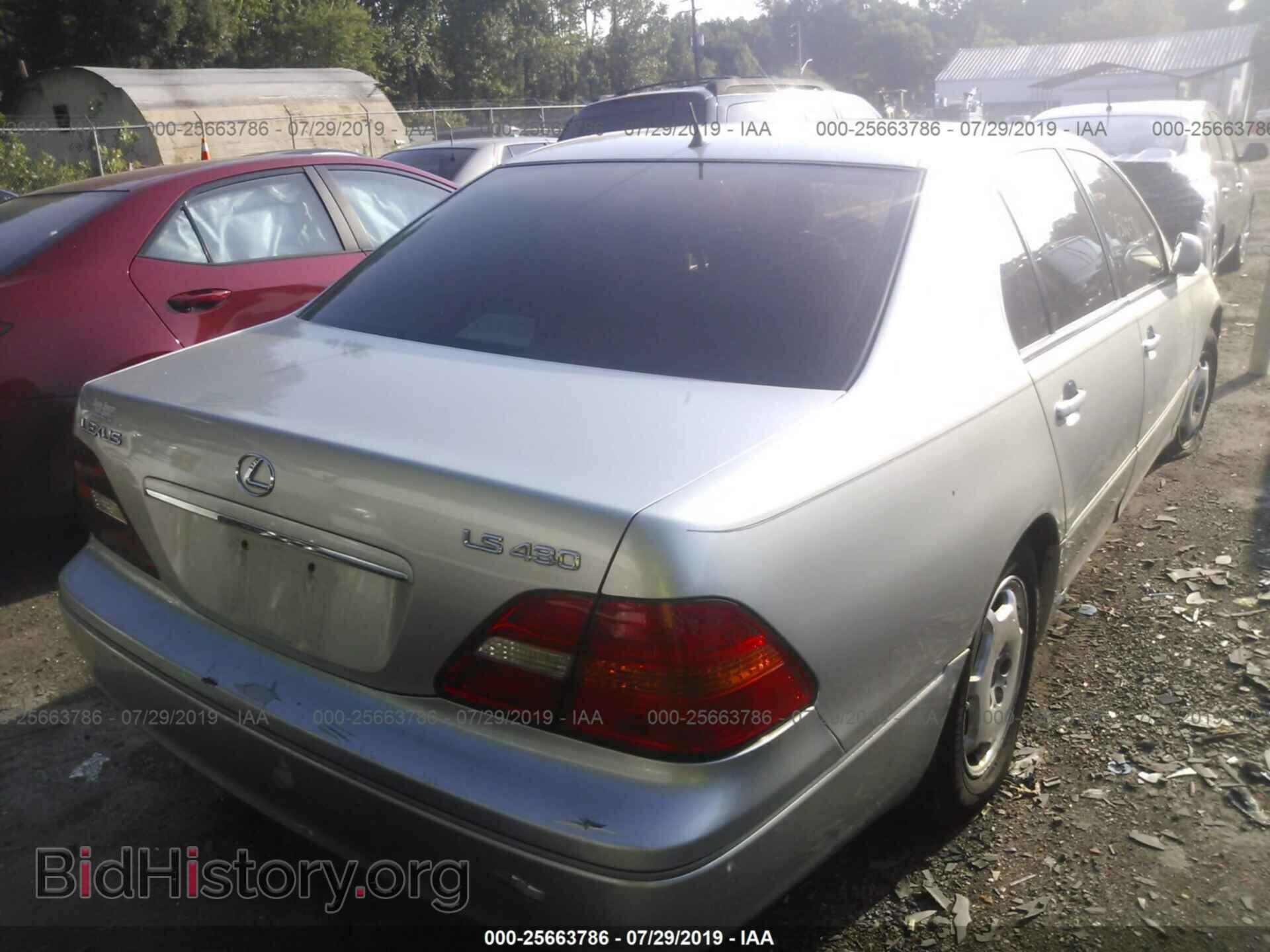 2002 LEXUS LS - VIN: JTHBN30F920091285 - Фото 4