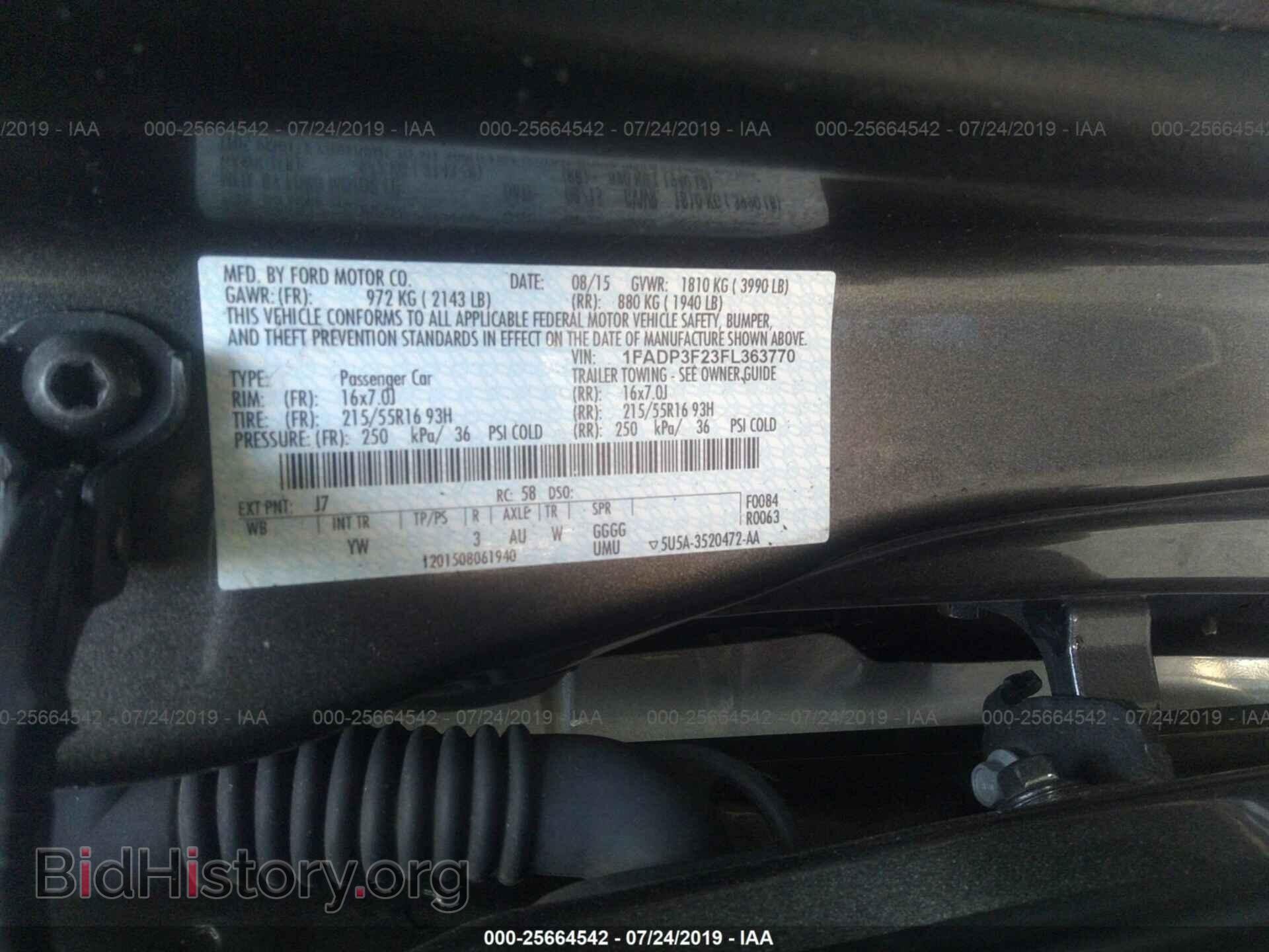 2015 FORD FOCUS - VIN: 1FADP3F23FL363770 - Photo 9