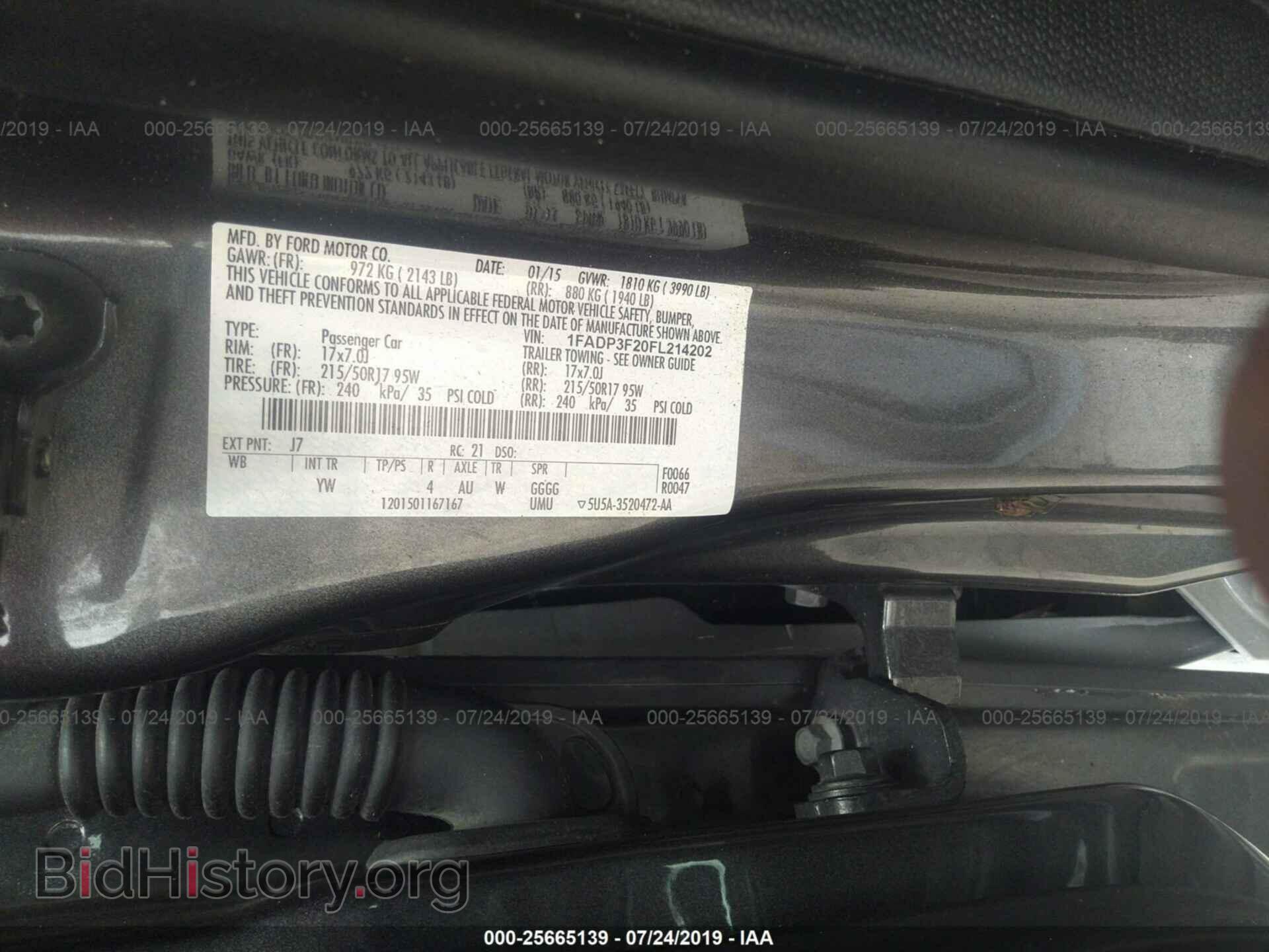 2015 FORD FOCUS - VIN: 1FADP3F20FL214202 - Фото 9