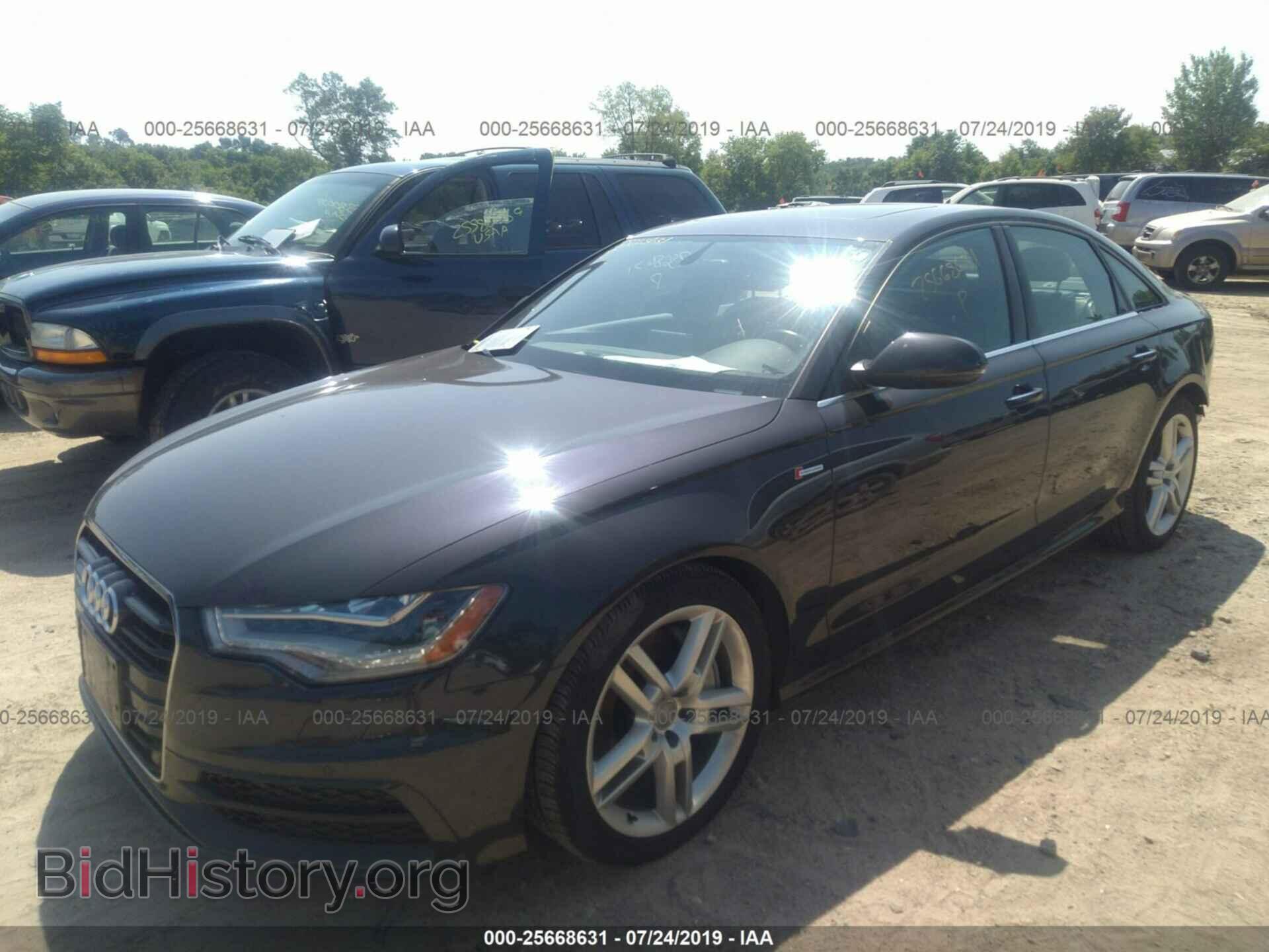 2014 AUDI A6 - VIN: WAUHGAFC4EN104259 - Фото 2