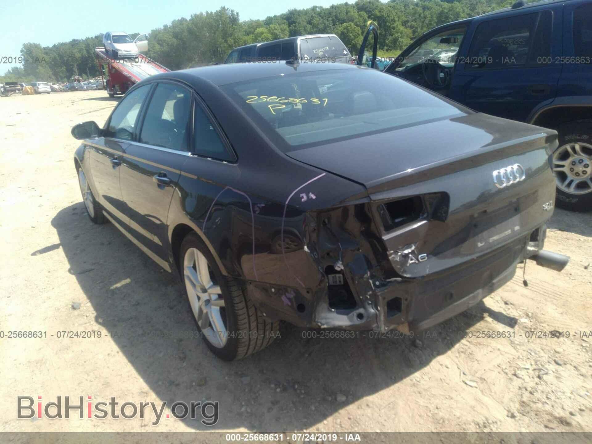 2014 AUDI A6 - VIN: WAUHGAFC4EN104259 - Фото 3