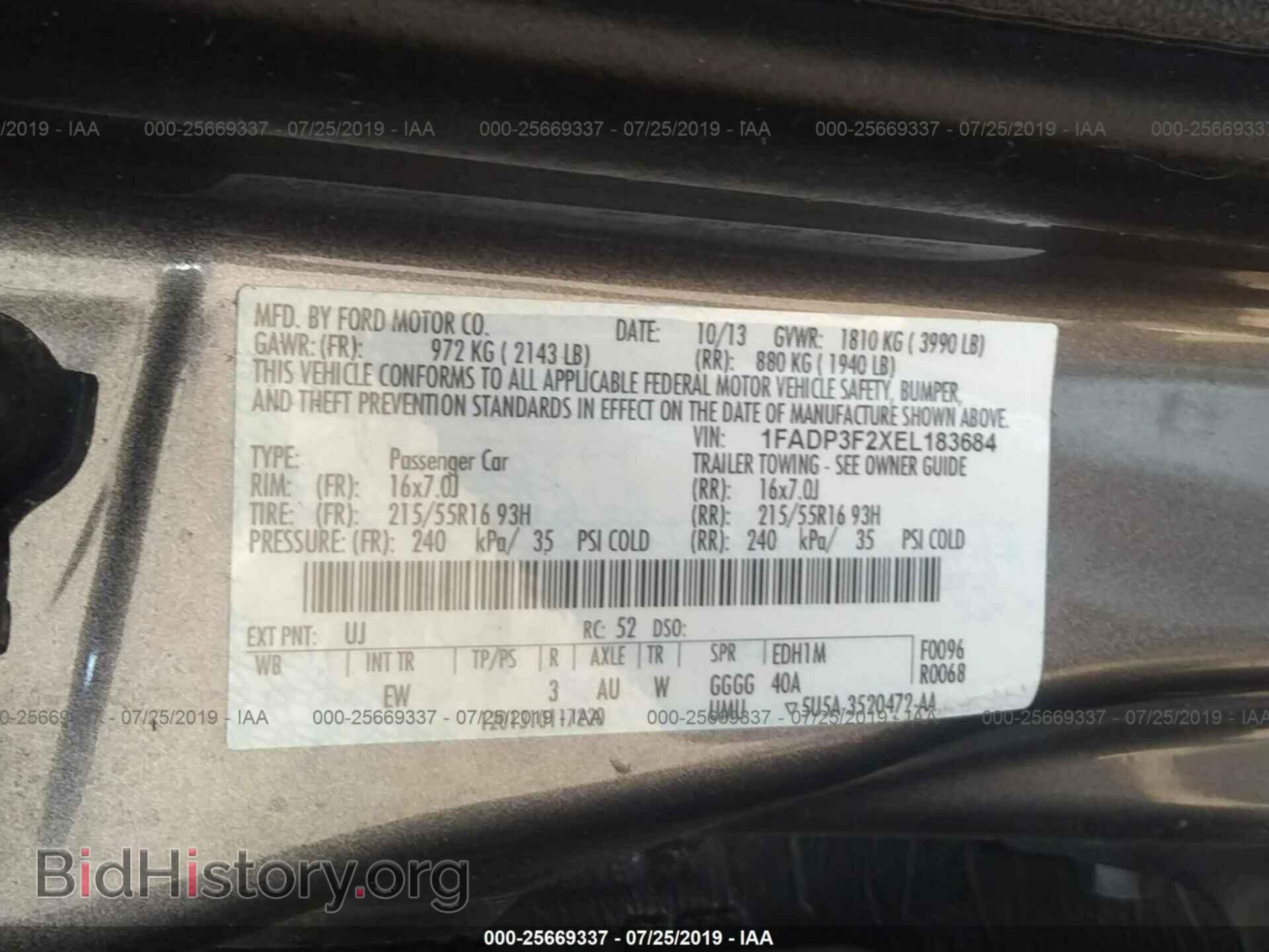 2014 FORD FOCUS - VIN: 1FADP3F2XEL183684 - Photo 9