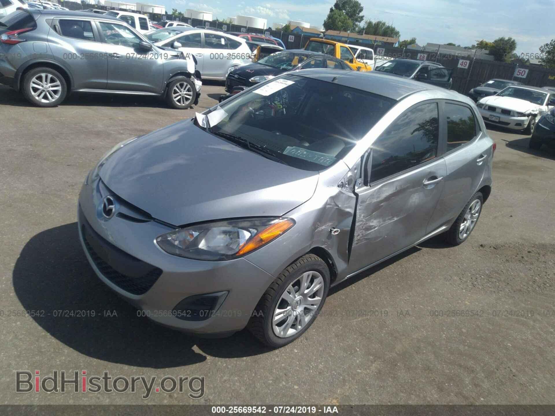 2012 MAZDA MAZDA2 - VIN: JM1DE1KZ9C0133400 - Фото 2