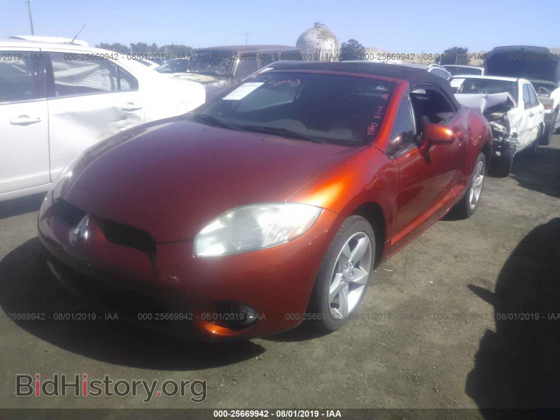 2007 MITSUBISHI ECLIPSE - VIN: 4A3AL25F07E072606 - Фото 2