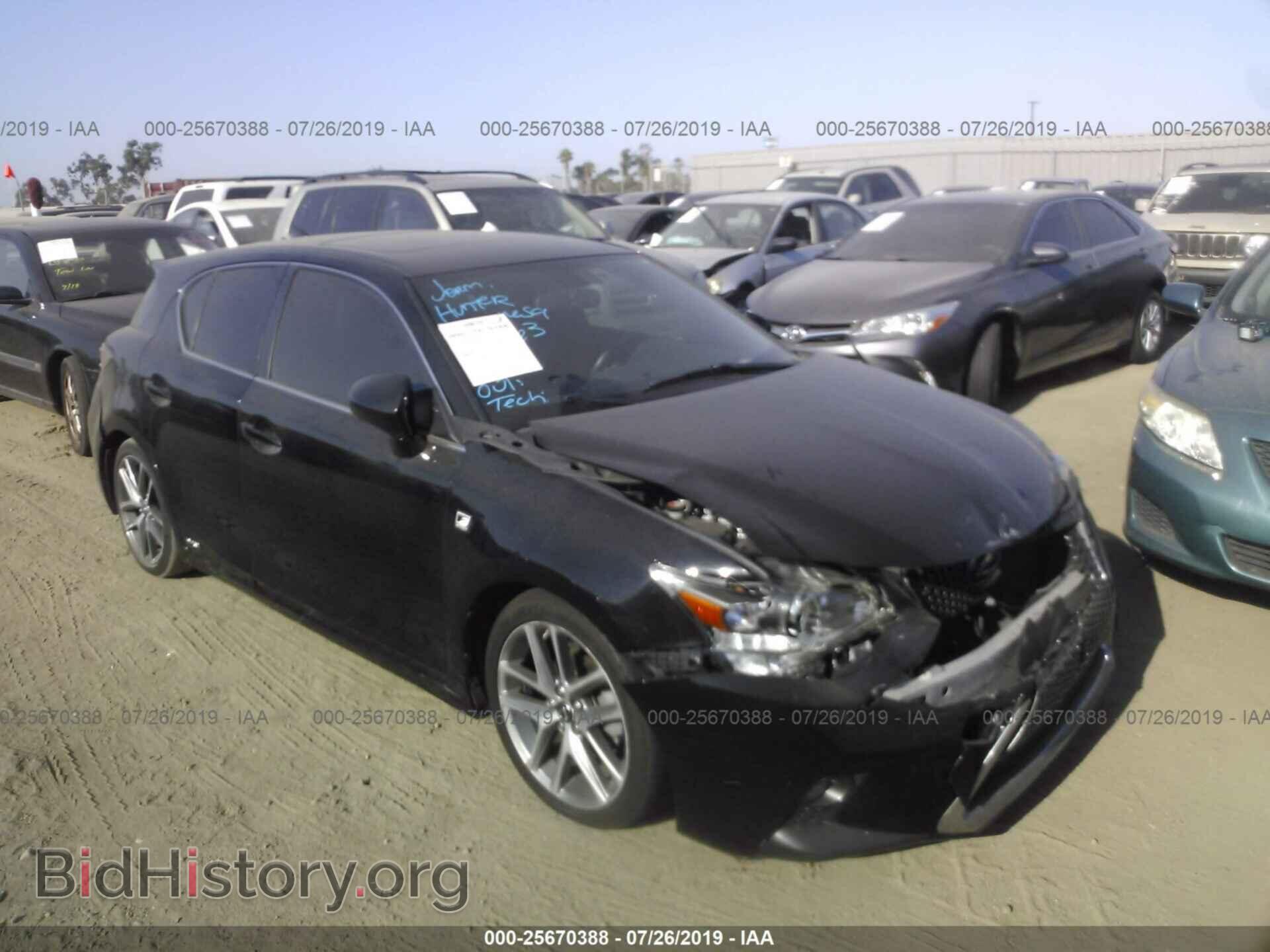 Photo JTHKD5BH3E2207036 - LEXUS CT 2014
