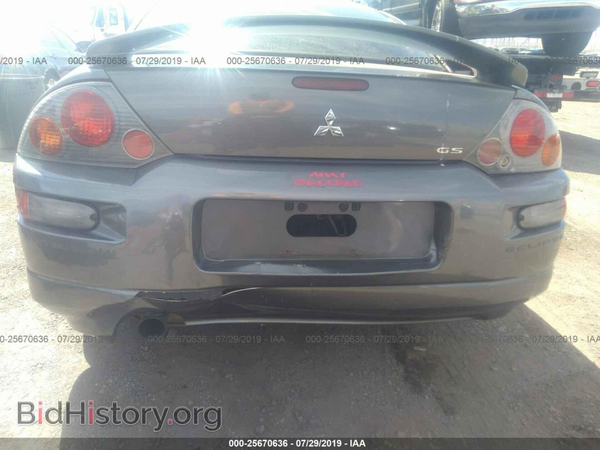 2003 MITSUBISHI ECLIPSE - VIN: 4A3AC44G13E021650 - Фото 6