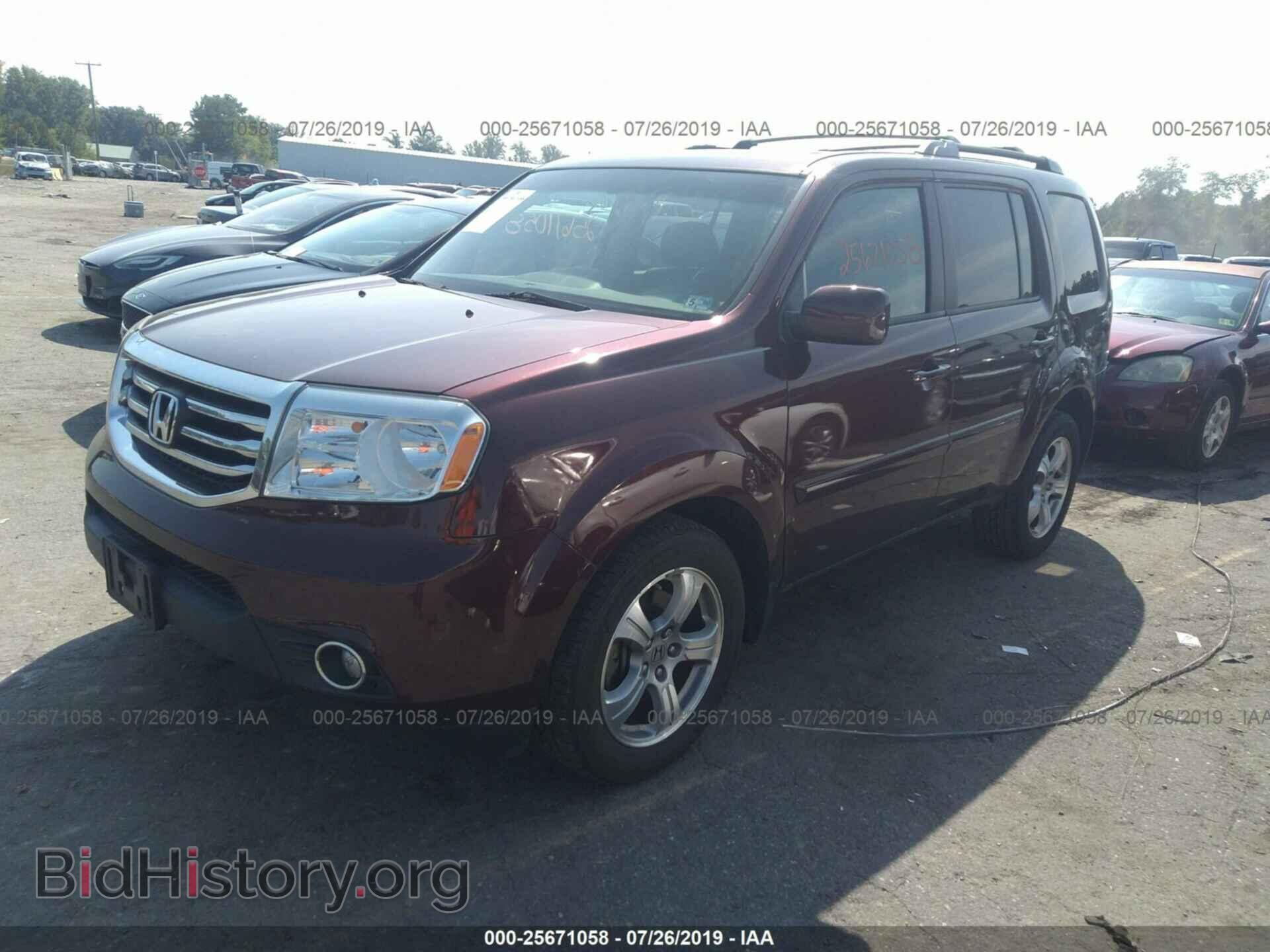 2012 HONDA PILOT - VIN: 5FNYF3H67CB022045 - Фото 2