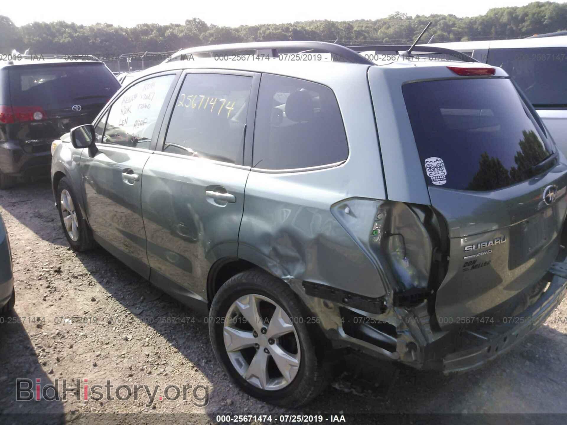 2014 SUBARU FORESTER - VIN: JF2SJAEC7EH525484 - Фото 3