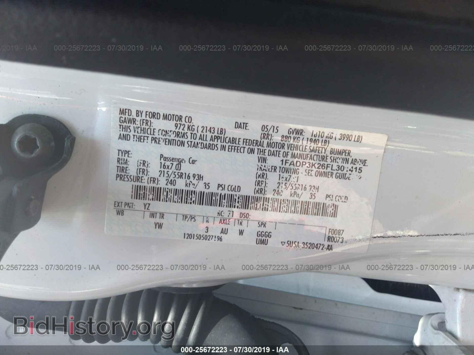 2015 FORD FOCUS - VIN: 1FADP3K26FL301415 - Photo 9
