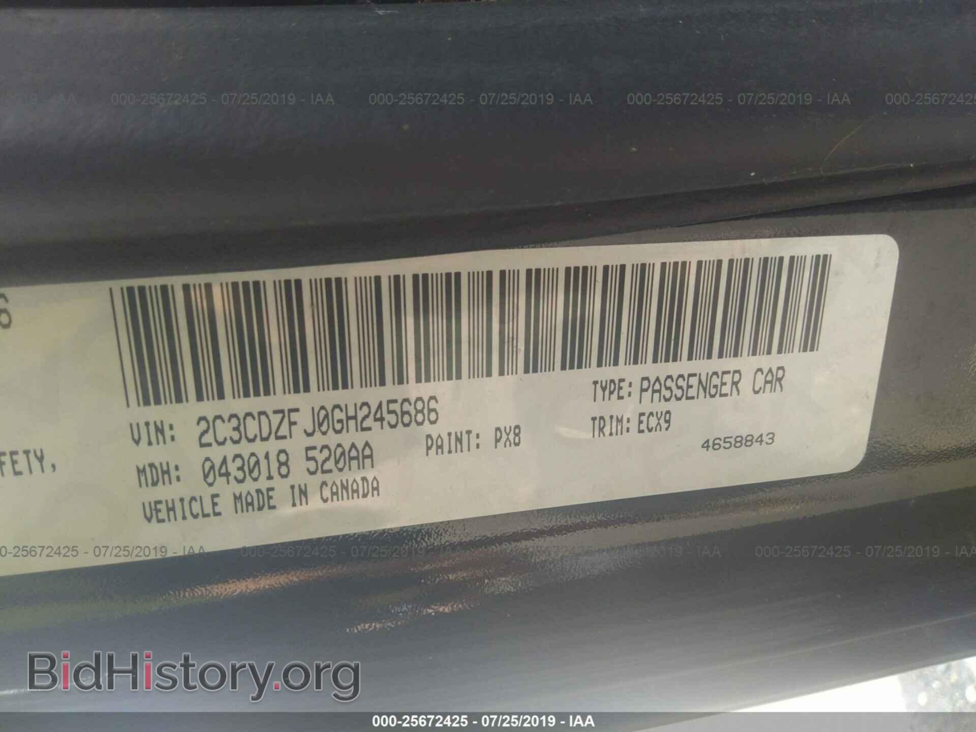 2016 DODGE CHALLENGER - VIN: 2C3CDZFJ0GH245686 - Фото 9