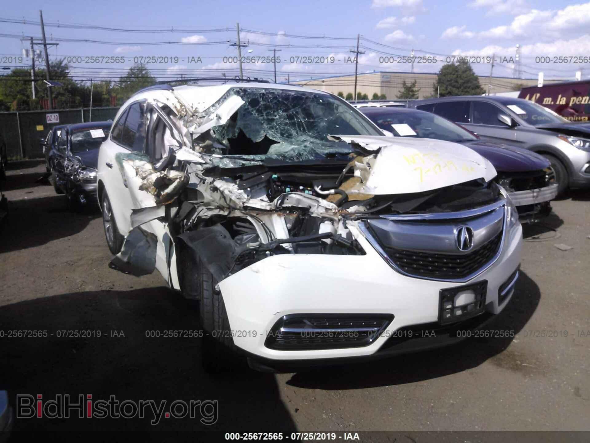 Фотография 5FRYD4H40EB041046 - ACURA MDX 2014