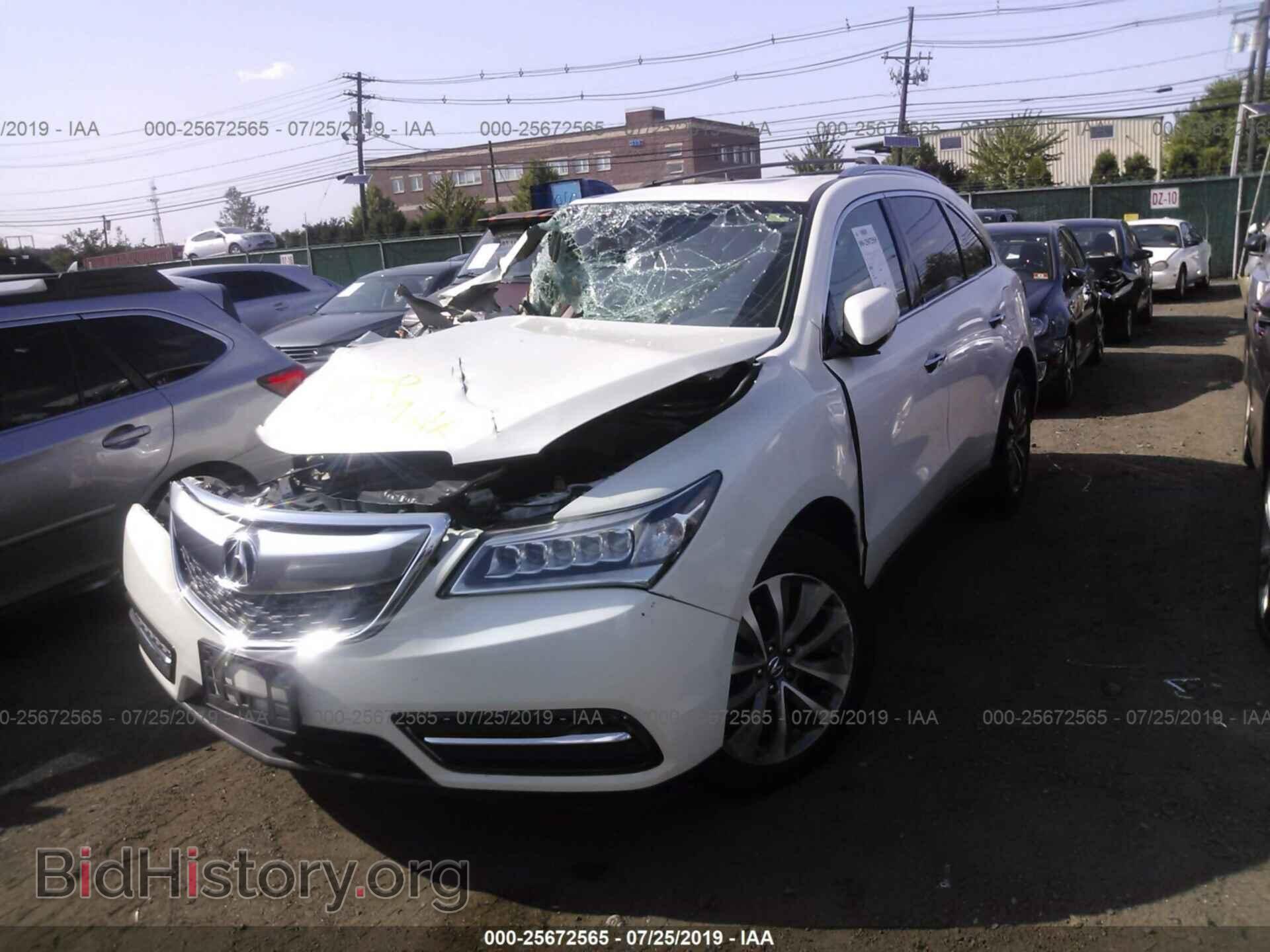 2014 ACURA MDX - VIN: 5FRYD4H40EB041046 - Photo 2