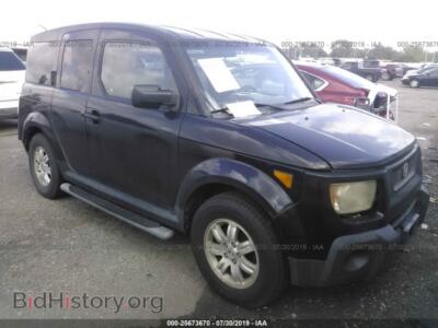 2006 Honda ELEMENT EX, черный — VIN 5J6YH18786L014698, IAAI