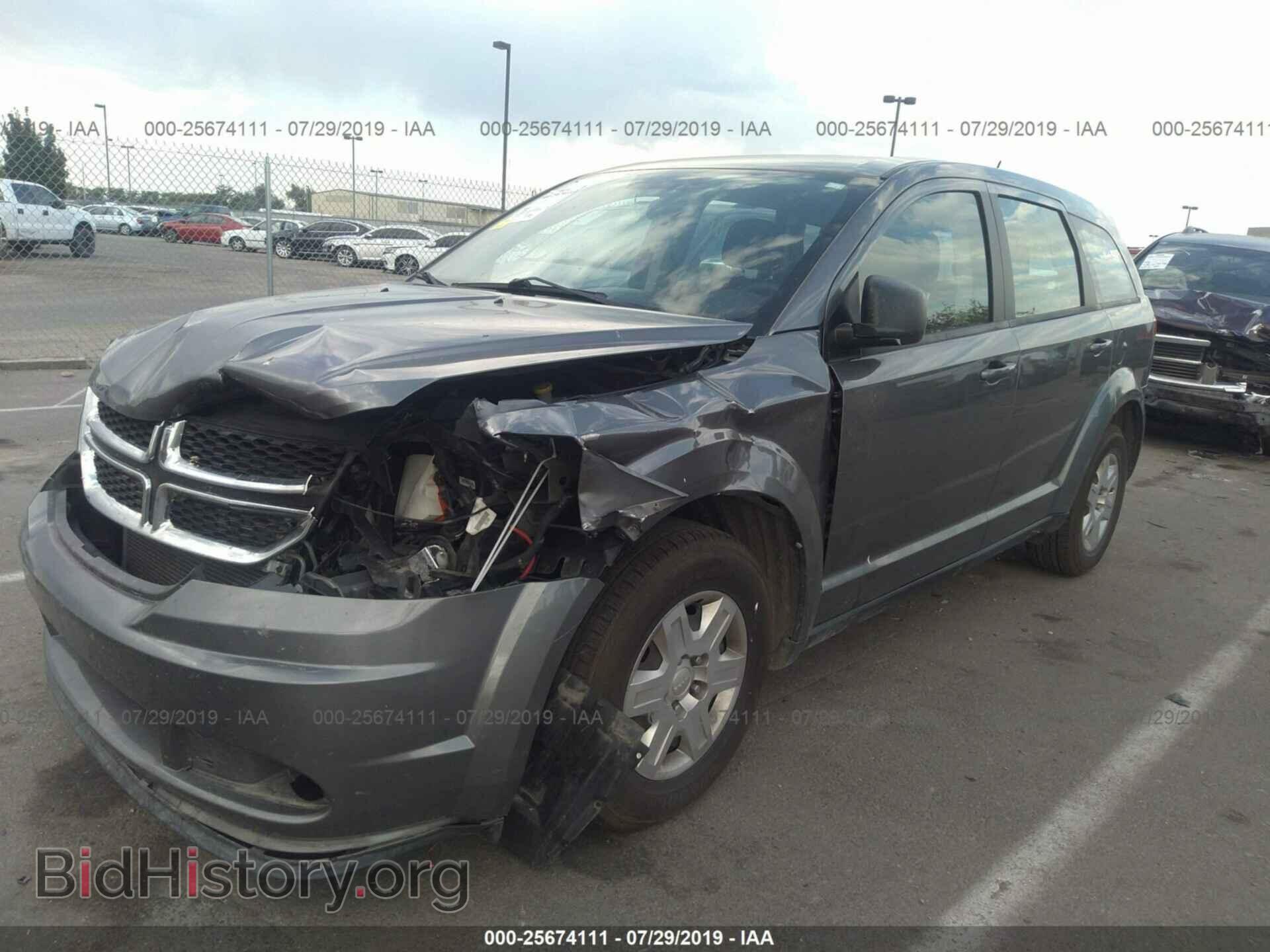 2012 DODGE JOURNEY - VIN: 3C4PDCAB3CT269850 - Фото 2