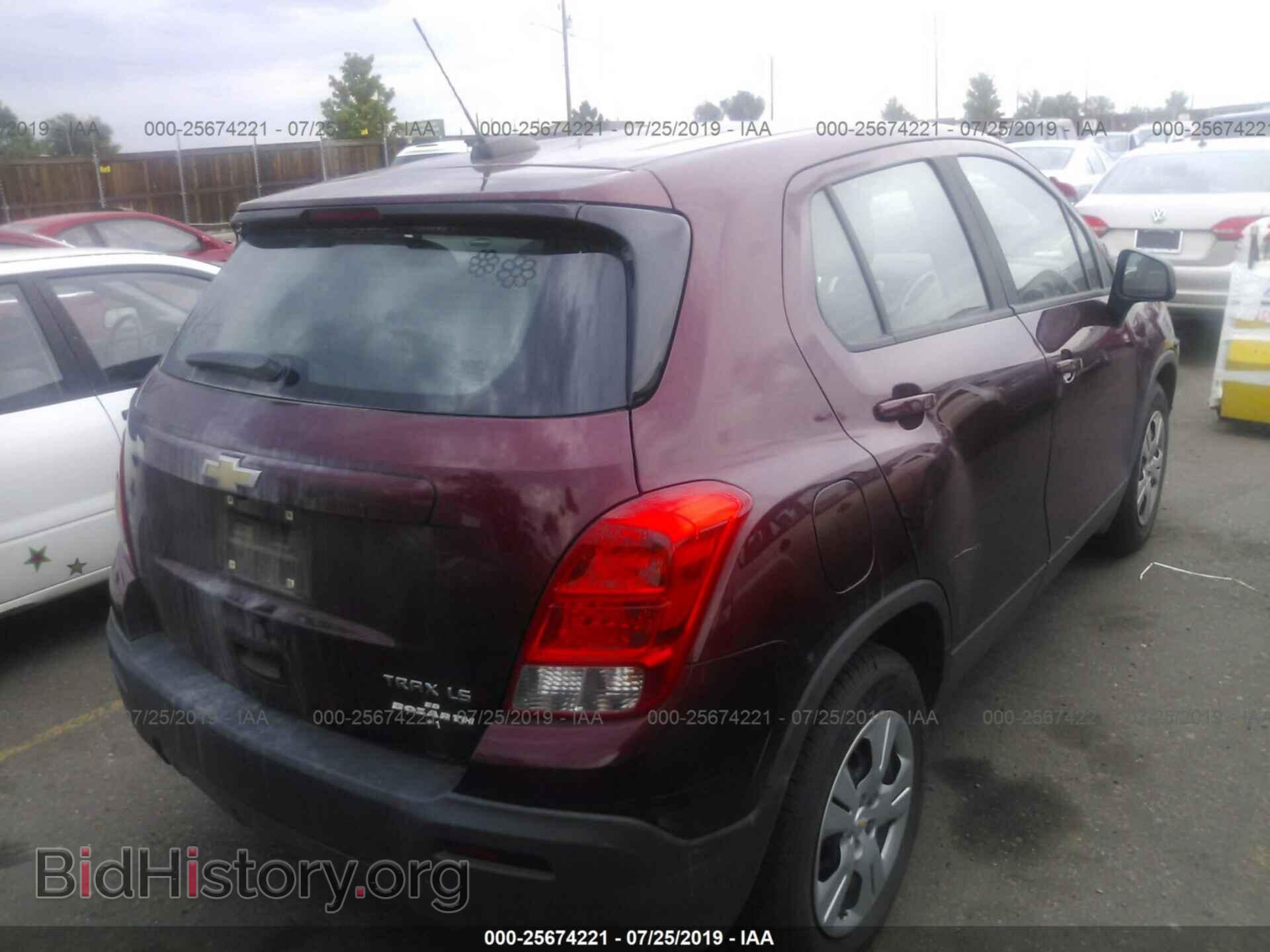 2016 CHEVROLET TRAX - VIN: 3GNCJKSB3GL263446 - Фото 4