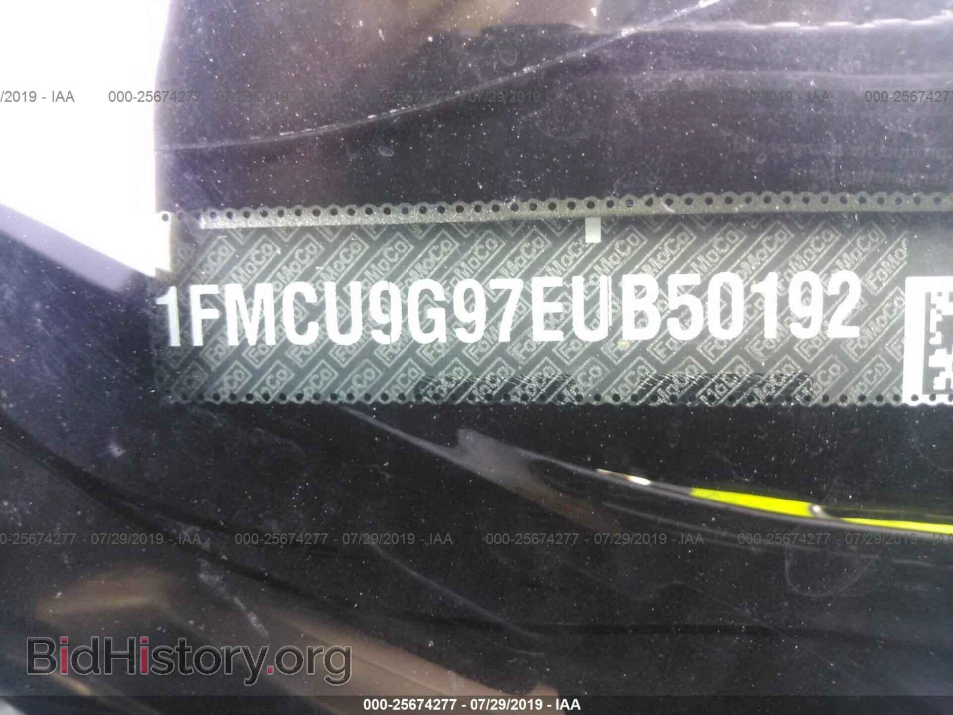 2014 FORD ESCAPE - VIN: 1FMCU9G97EUB50192 - Photo 9