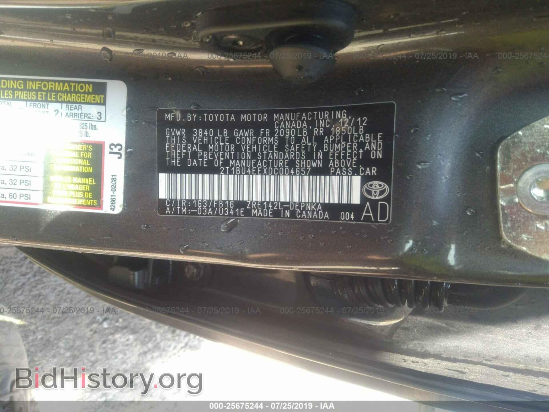 2013 TOYOTA COROLLA - VIN: 2T1BU4EEXDC004657 - Photo 9
