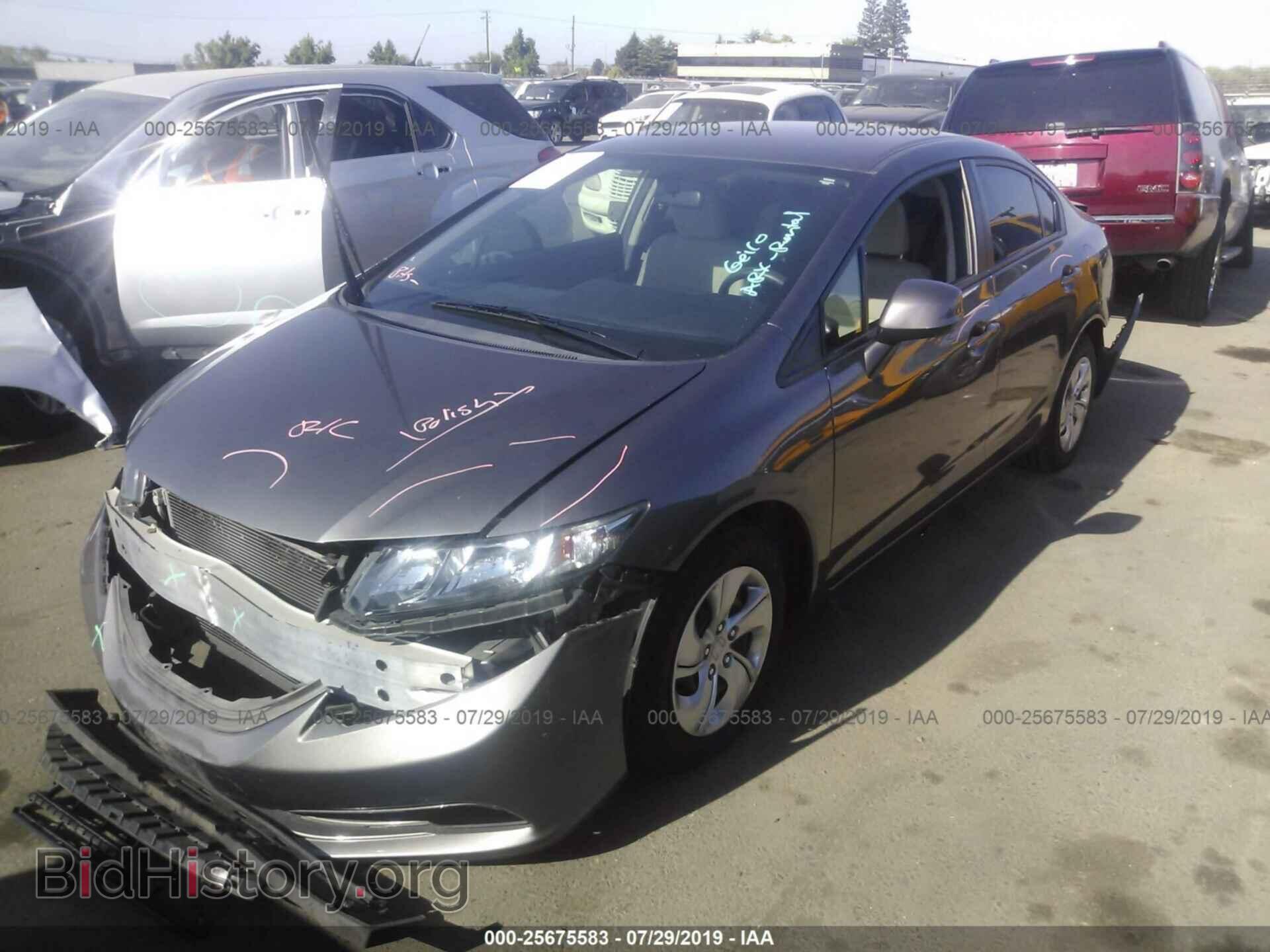 2013 HONDA CIVIC - VIN: 19XFB2F52DE270511 - Фото 2