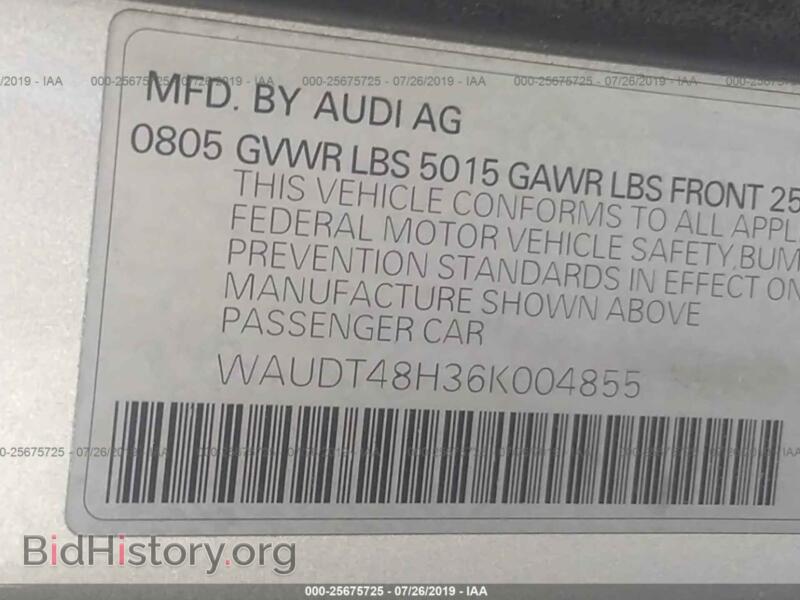 2006 Audi A4 (VIN WAUDT48H36K004855) — фото 9 из 10