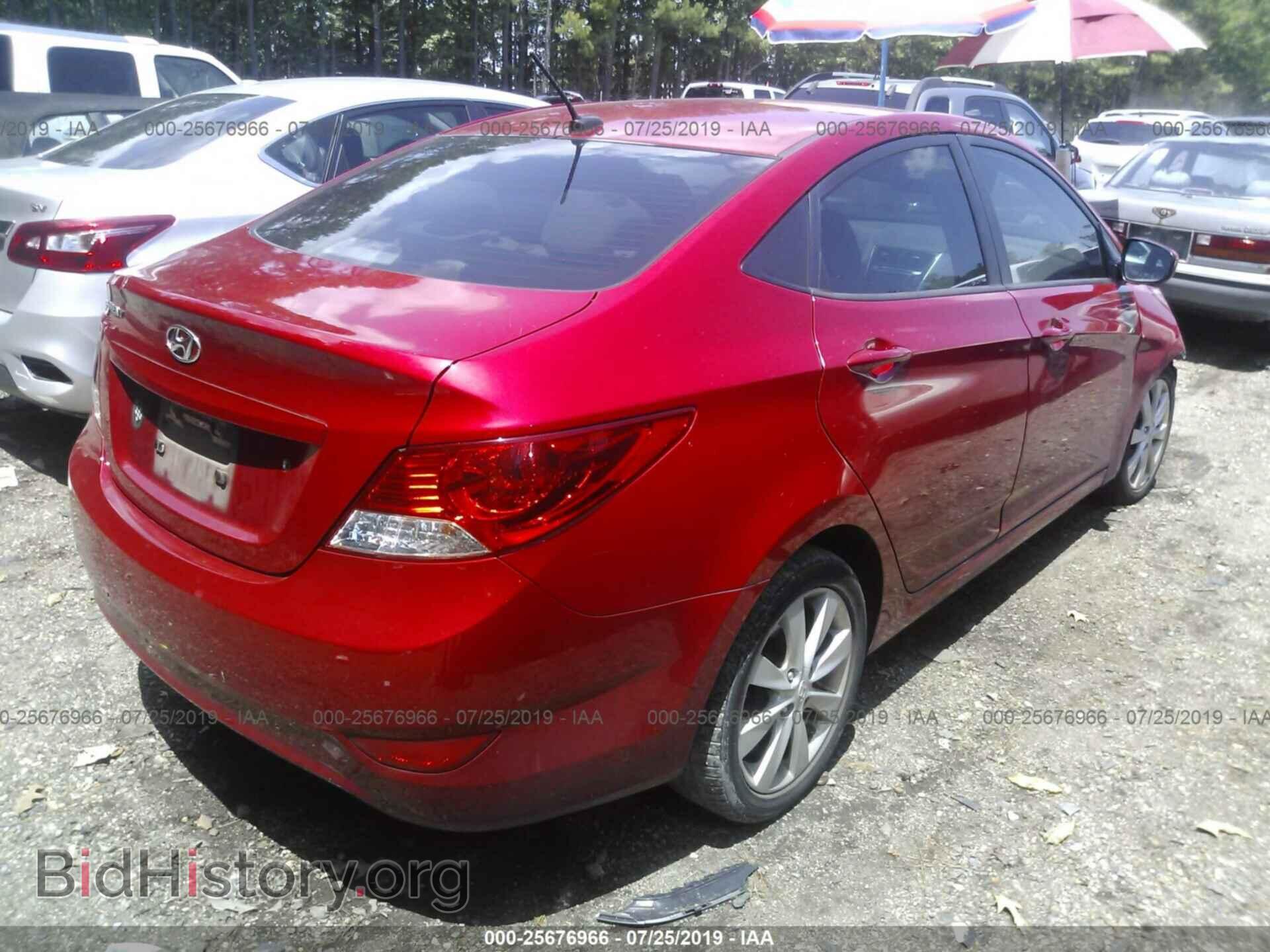 2013 HYUNDAI ACCENT - VIN: KMHCU4AE2DU307201 - Фото 4