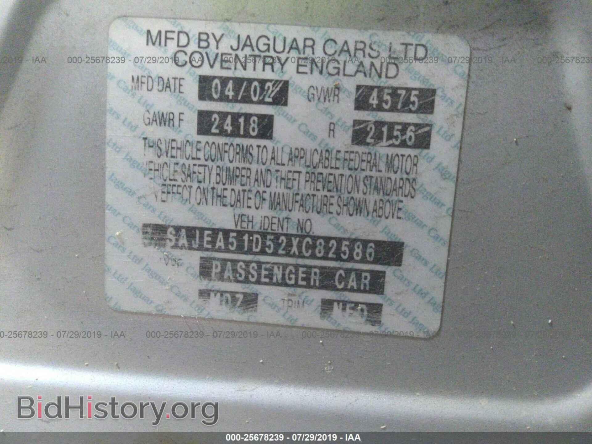 2002 JAGUAR X-TYPE - VIN: SAJEA51D52XC82586 - Photo 9