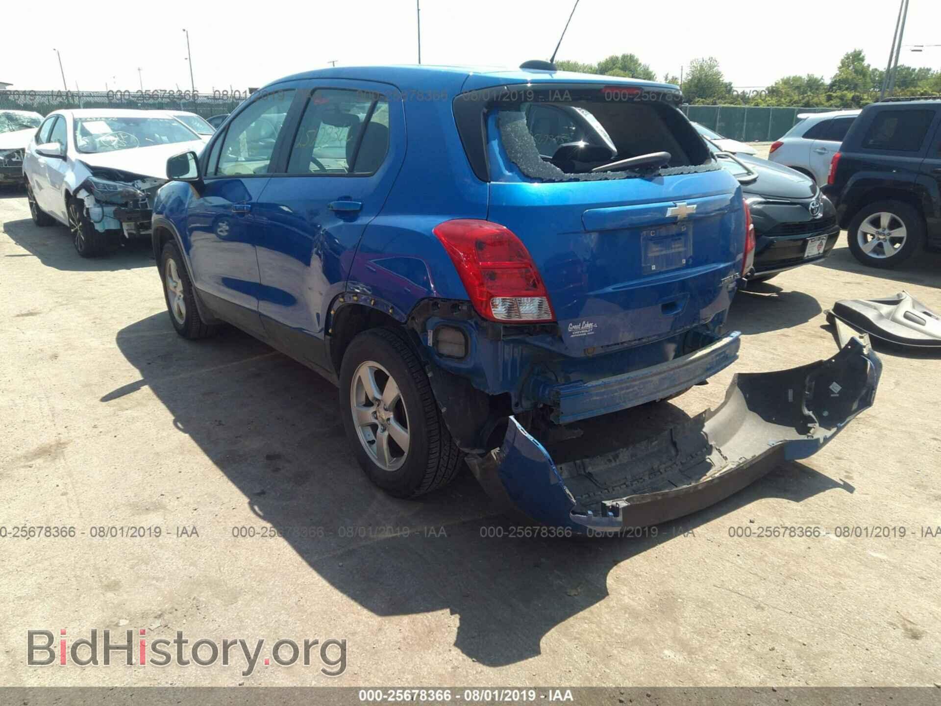 2015 CHEVROLET TRAX - VIN: KL7CJPSB3FB186774 - Фото 3