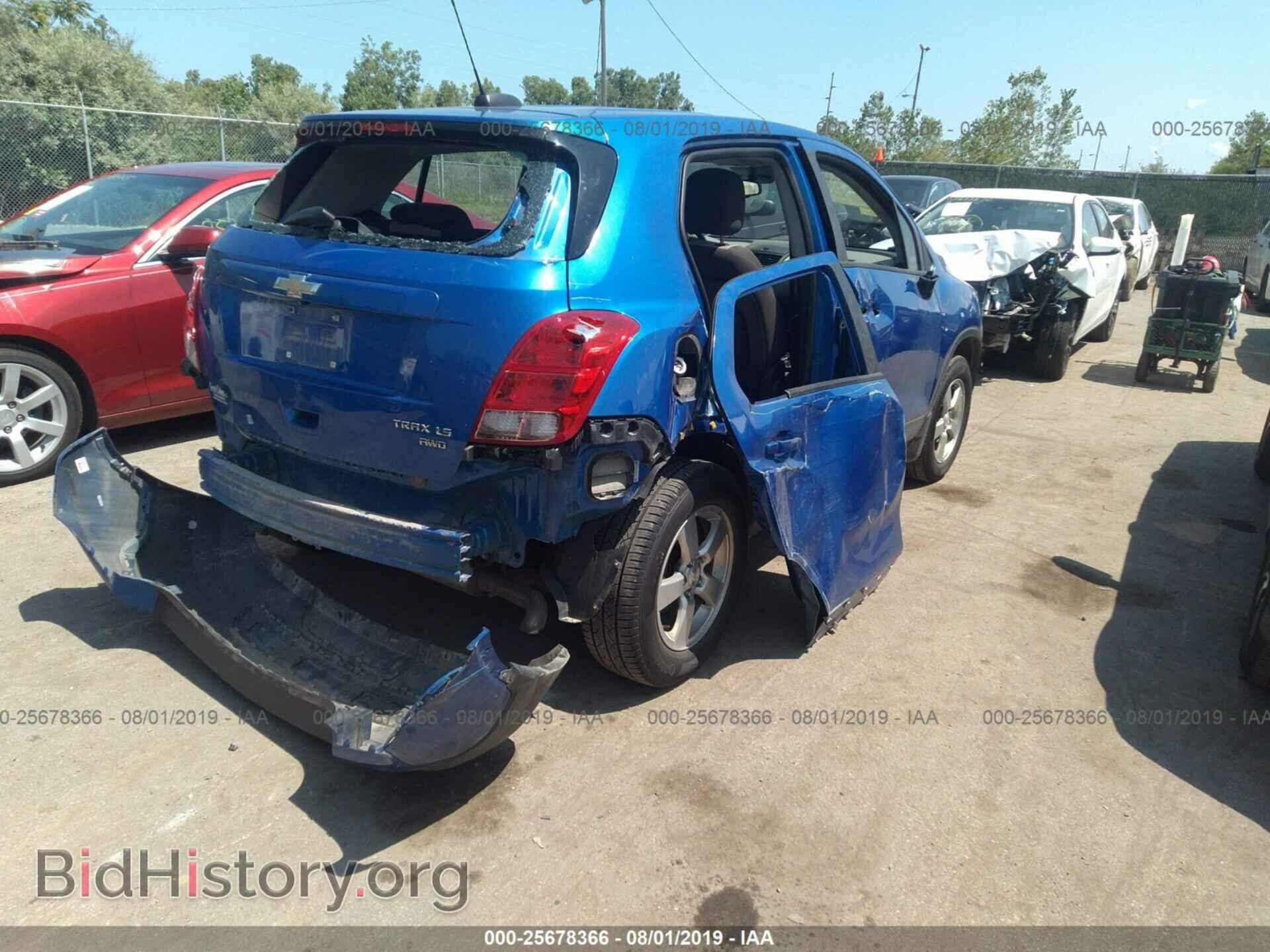 2015 CHEVROLET TRAX - VIN: KL7CJPSB3FB186774 - Фото 4