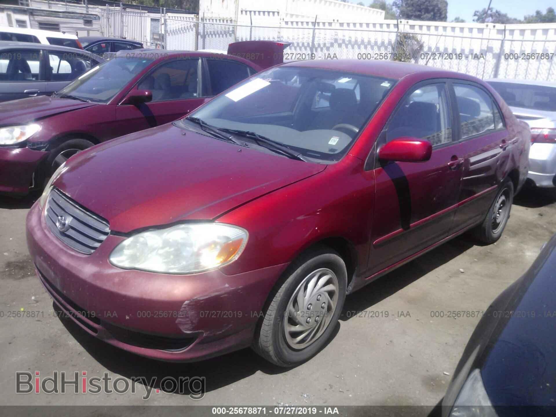 2003 TOYOTA COROLLA - VIN: 1NXBR32E13Z068258 - Фото 2