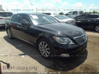 2008 Lexus LS 460, черный — VIN JTHBL46F785073821, IAAI