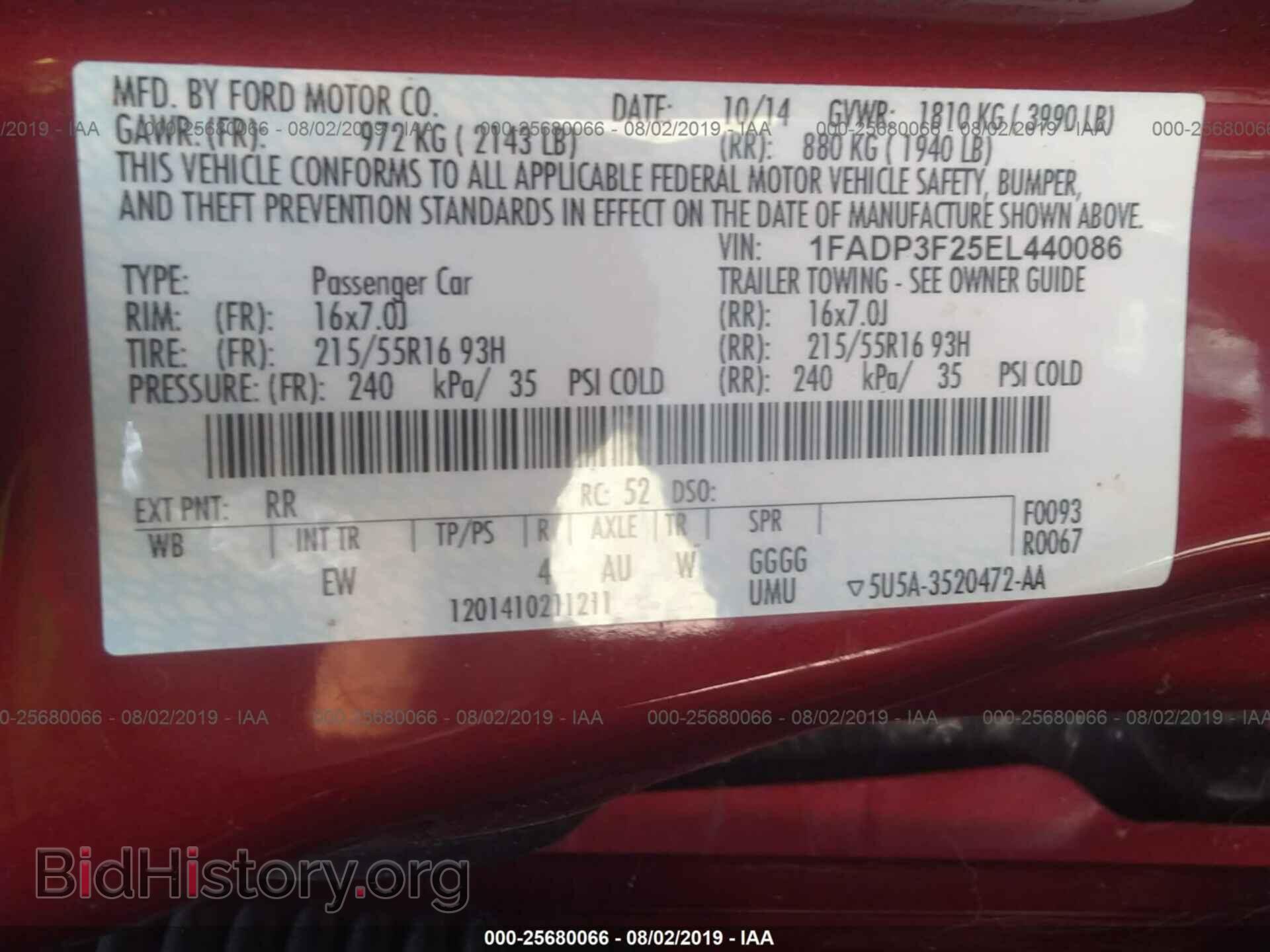 2014 FORD FOCUS - VIN: 1FADP3F25EL440086 - Photo 9